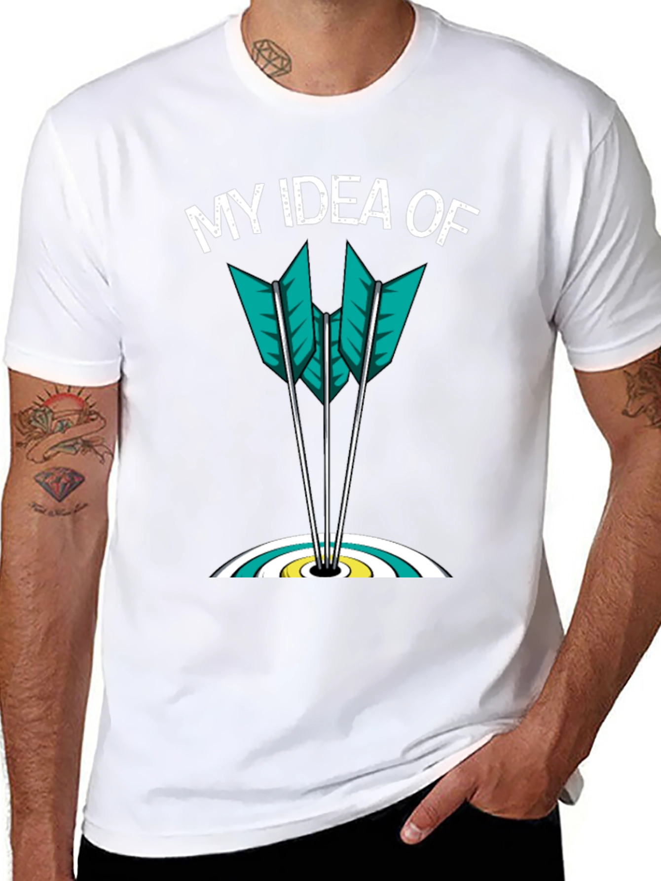 My Idea Of Archery Arrows Target Graphic T-Shirt