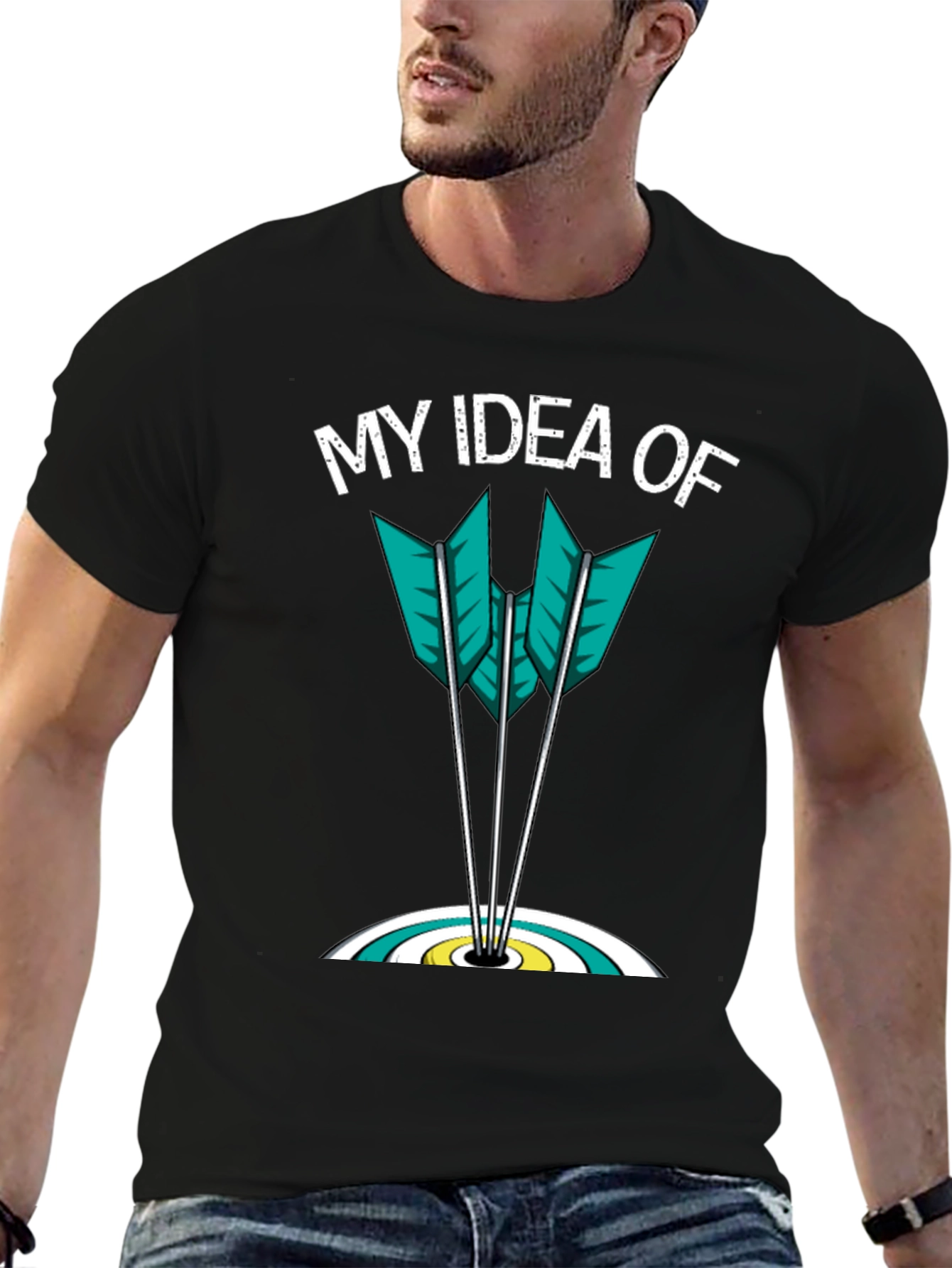 My Idea Of Archery Arrows Target Graphic T-Shirt