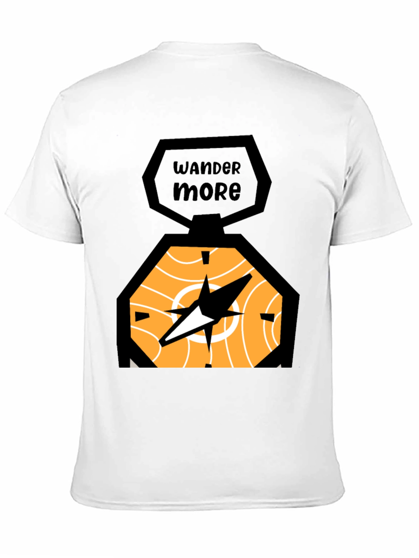 Wander More Compass Graphic Tee - Black