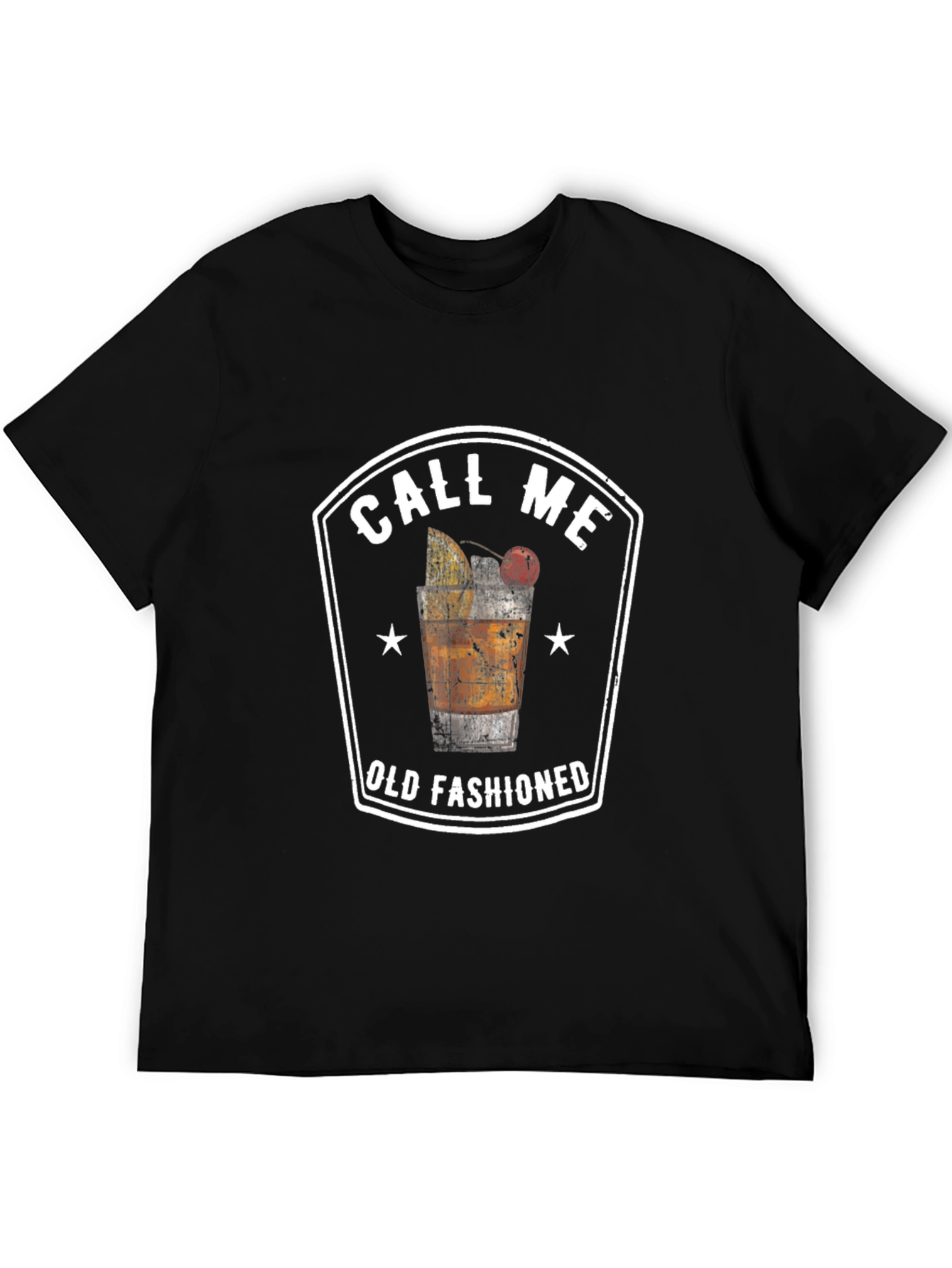 Call Me Old Fashioned Graphic Tee - Black