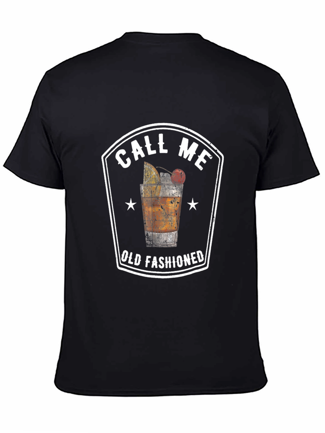 Call Me Old Fashioned Graphic Tee - Black