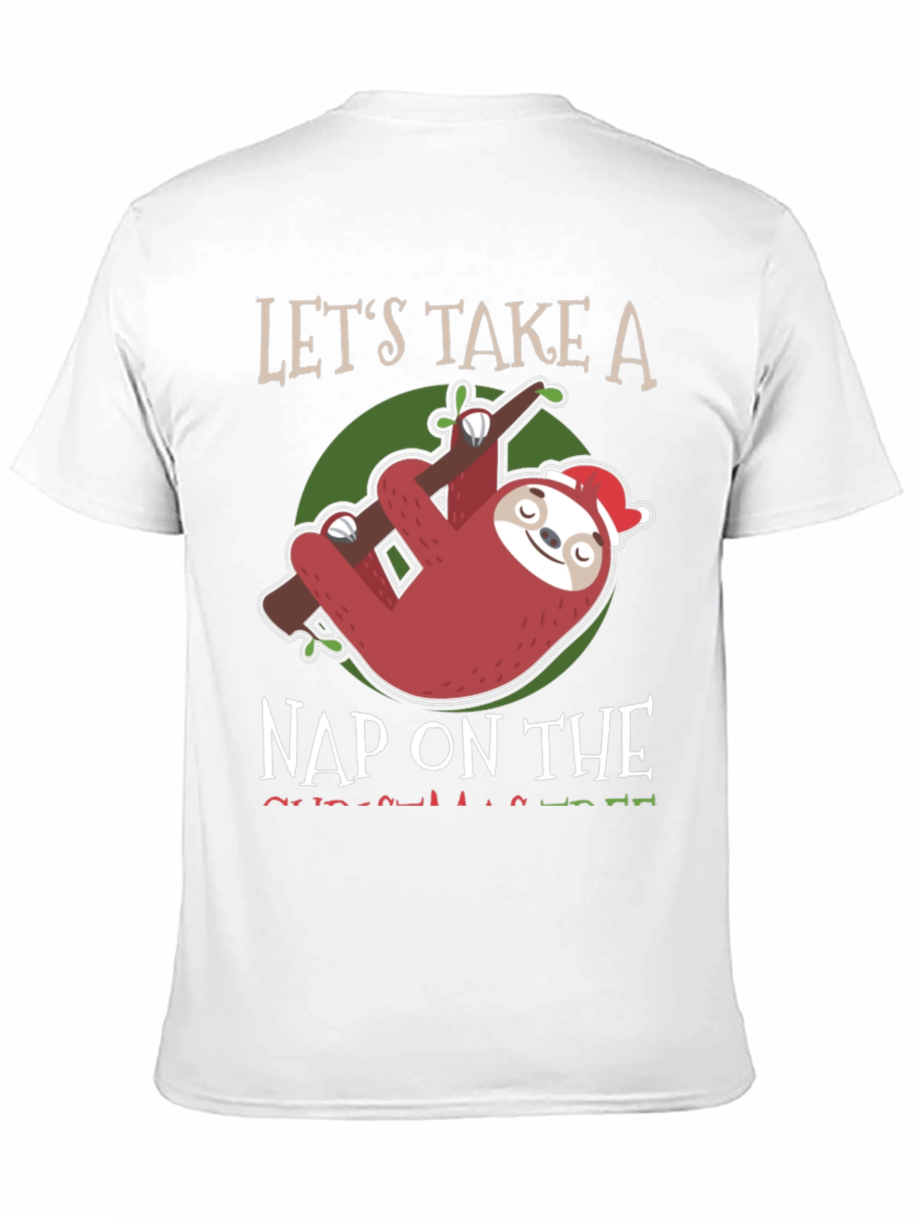 Sloth Christmas Nap Graphic Tee