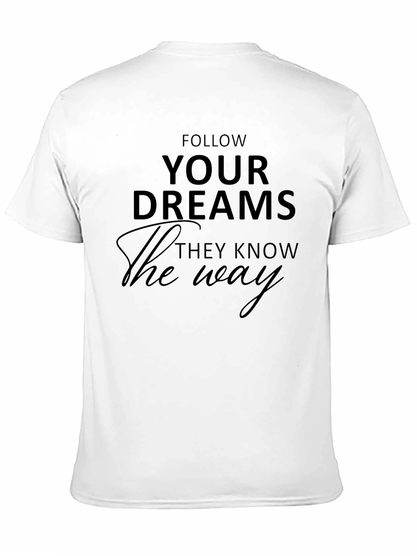 Follow Your Dreams Graphic Tee - Black