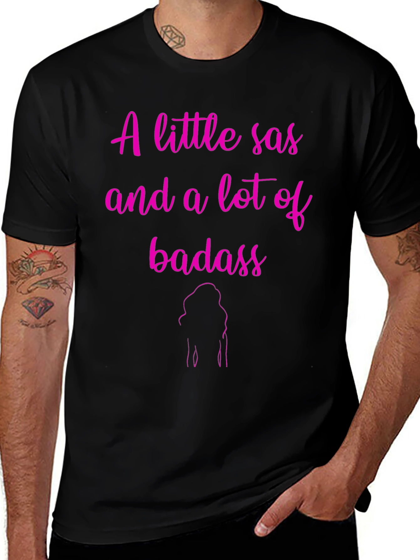 Sassy Badass Graphic T-Shirt - Bold & Stylish