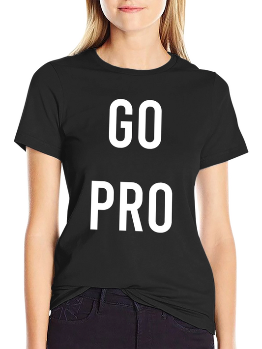 Go Pro Black Graphic Tee for Active Lifestyle