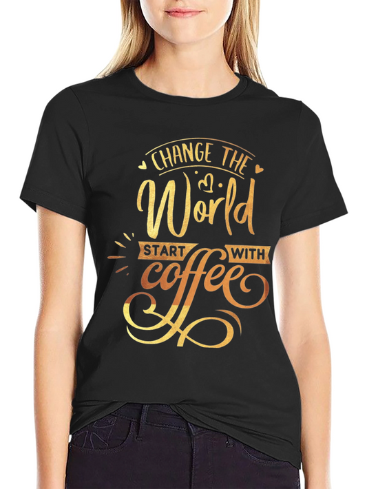 Change the World Coffee Graphic Tee