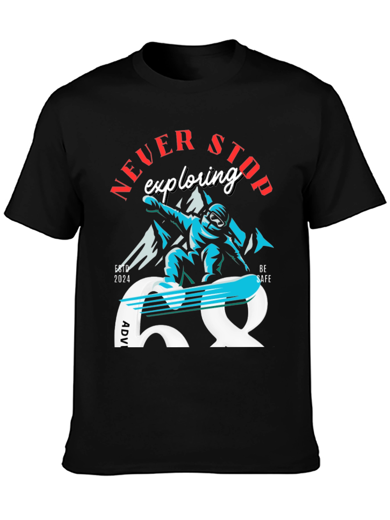 Never Stop Exploring Adventure T-Shirt