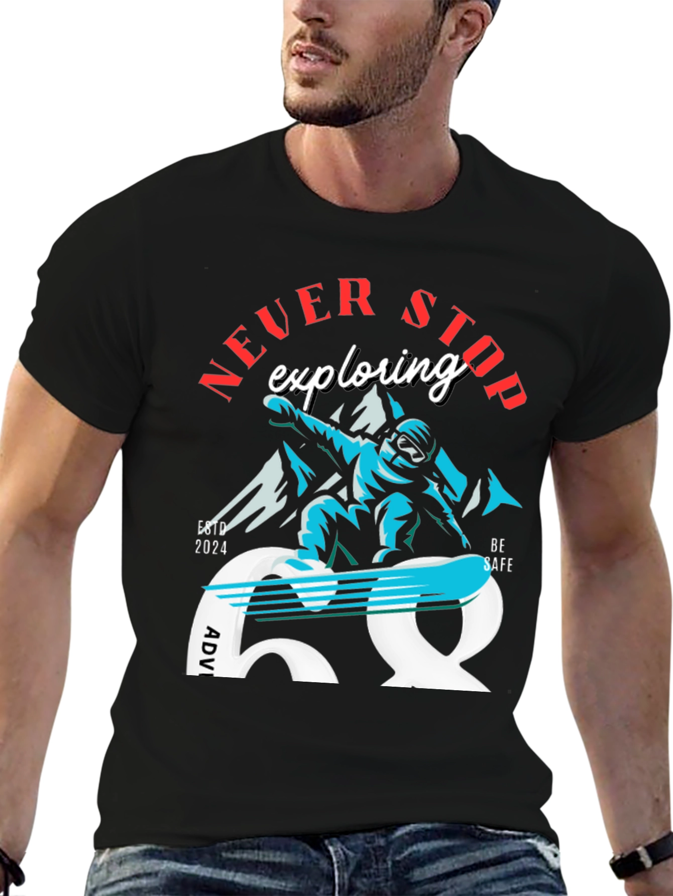 Never Stop Exploring Adventure T-Shirt