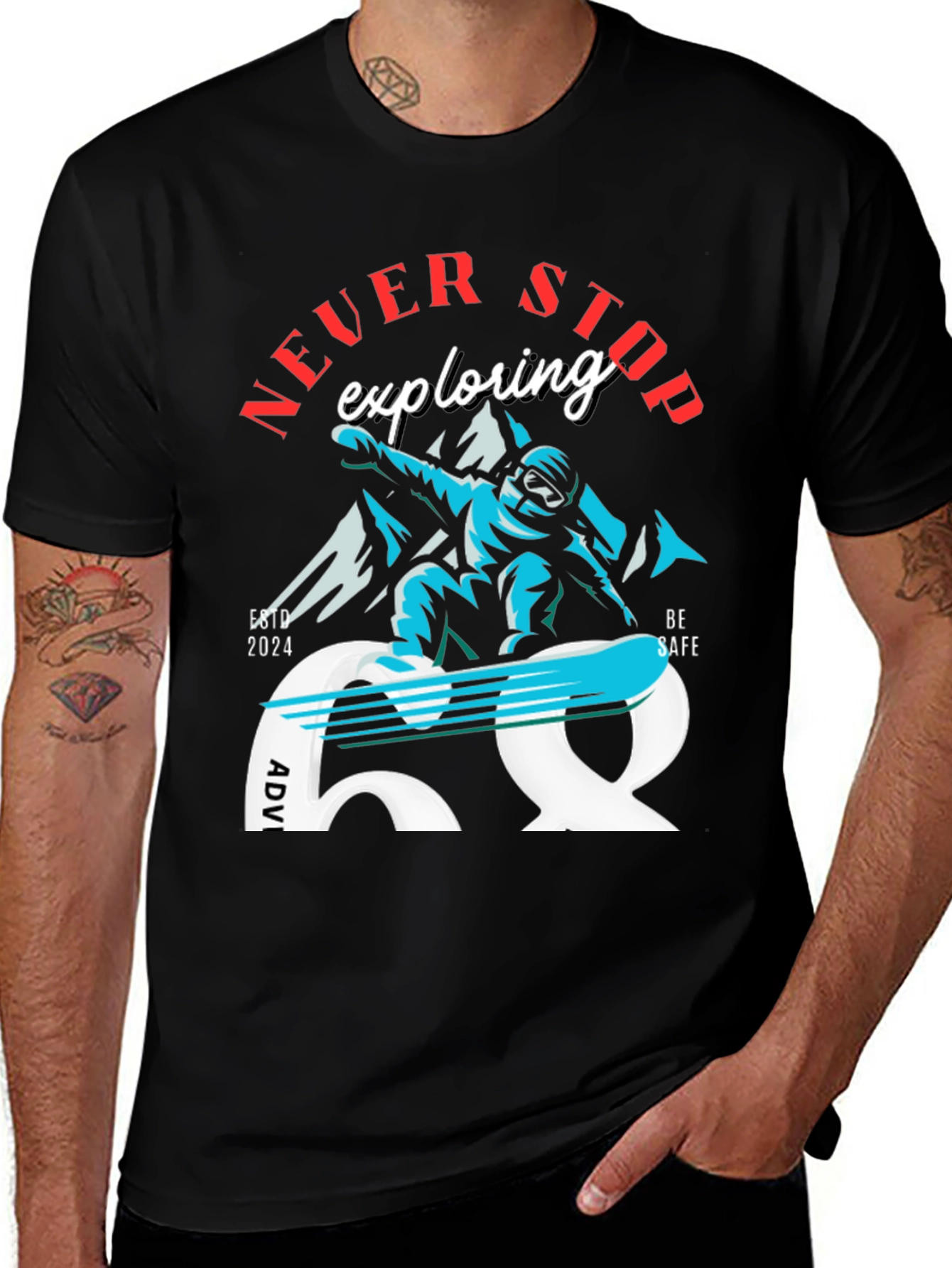 Never Stop Exploring Adventure T-Shirt