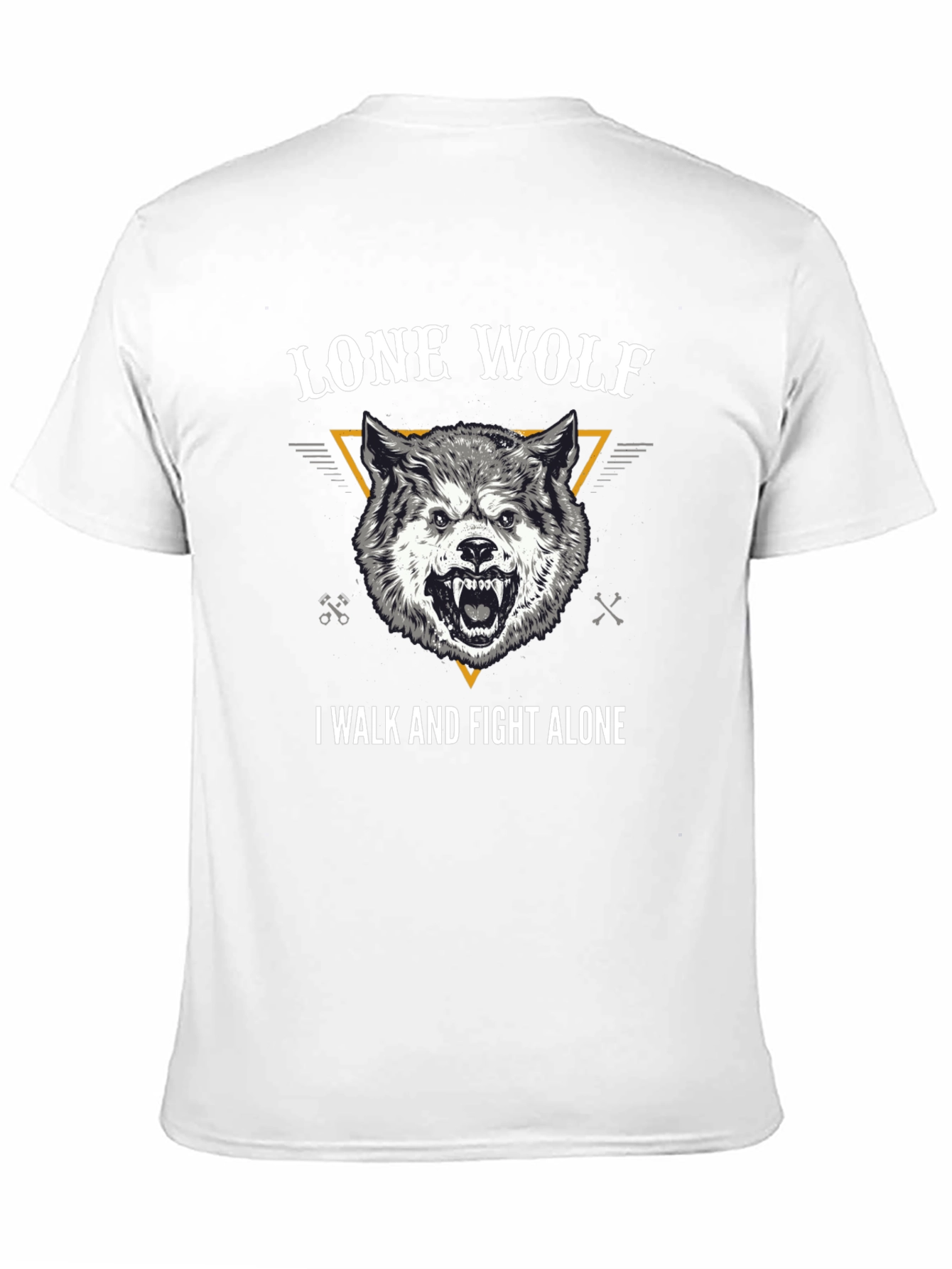Lone Wolf Graphic Tee - Black Cotton T-Shirt
