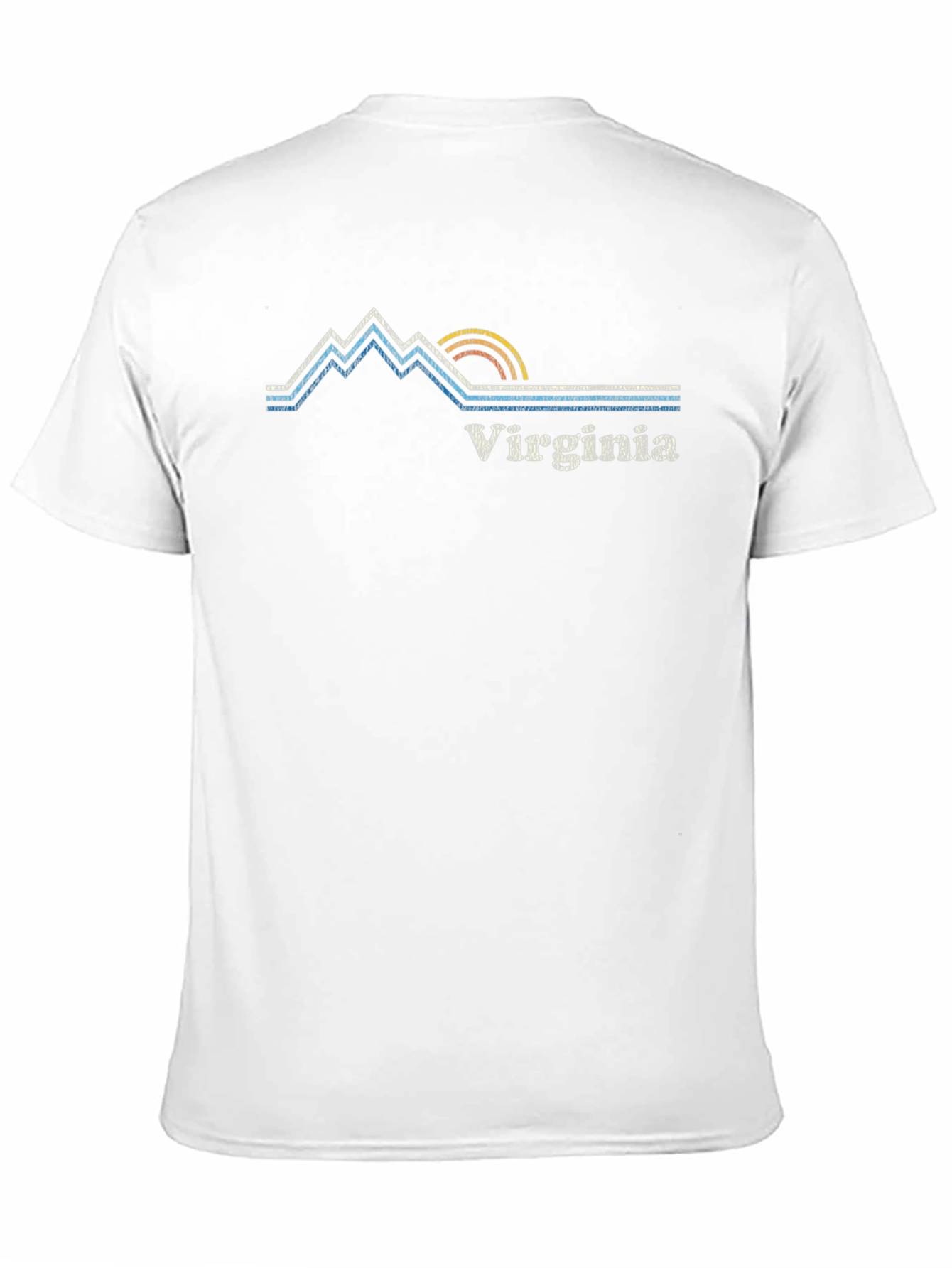 Virginia Graphic Tee - Mountain and Sunrise Design