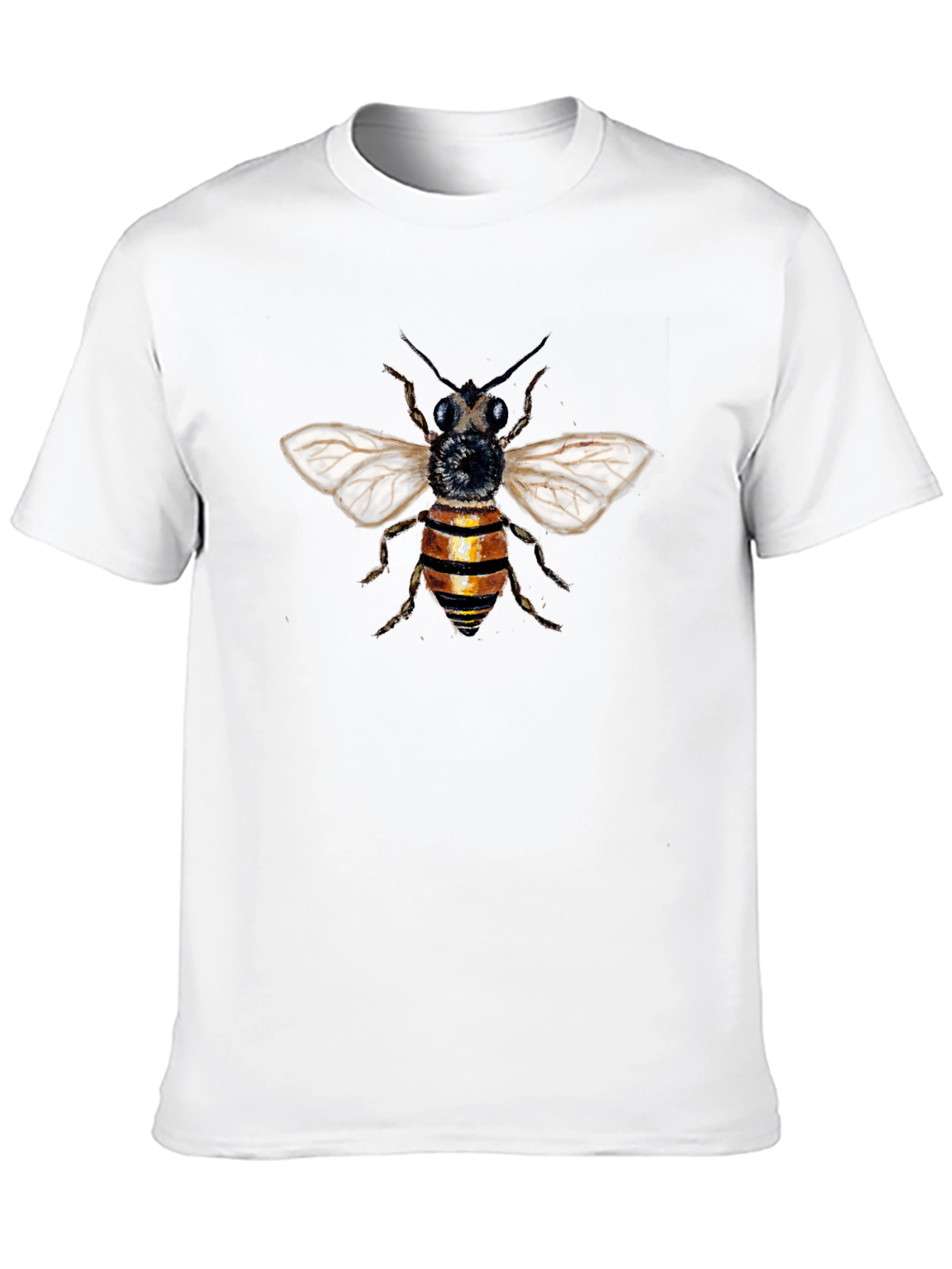 Bee Graphic T-Shirt - Black Cotton Blend