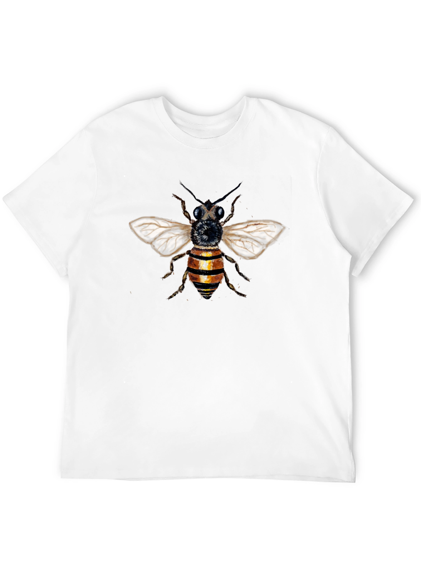 Bee Graphic T-Shirt - Black Cotton Blend