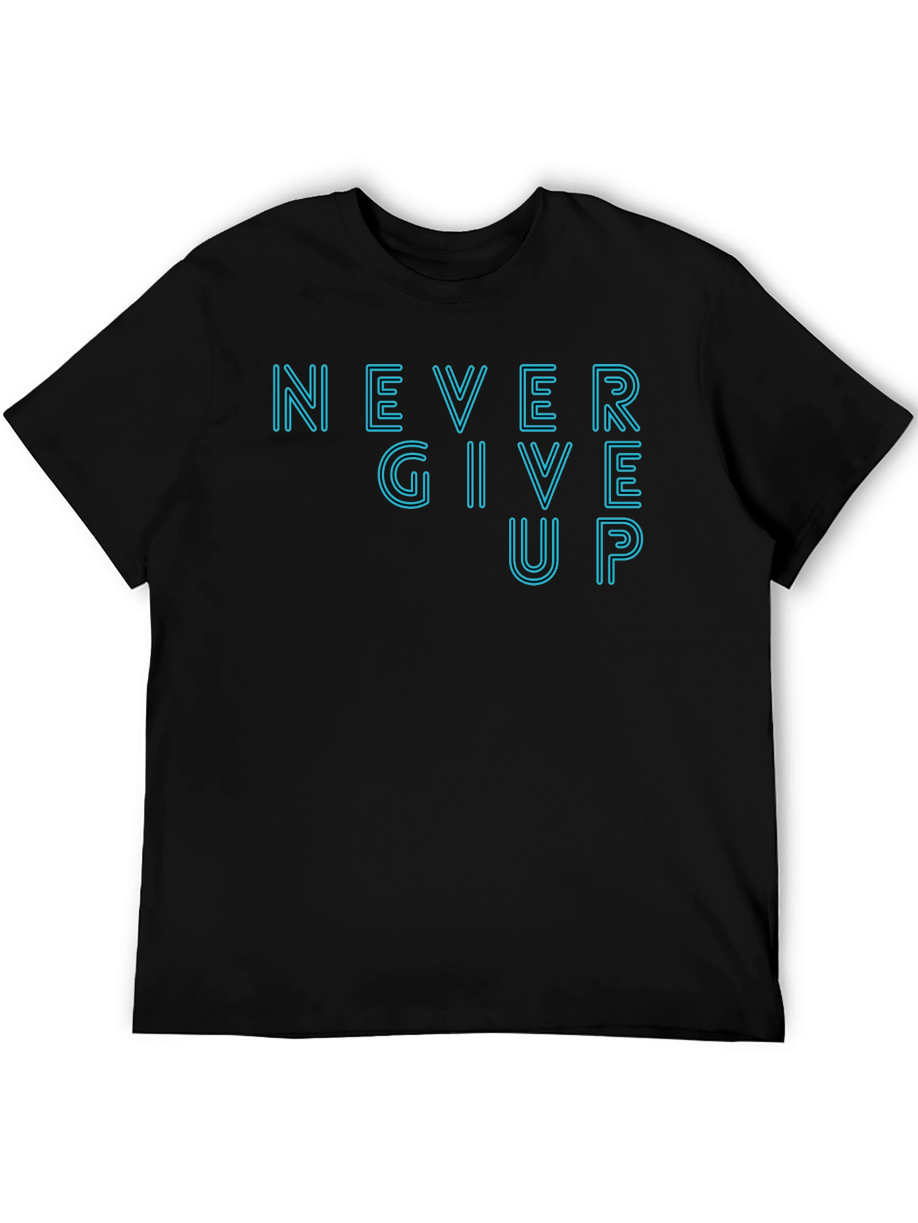 Motivational Never Give Up Graphic Tee