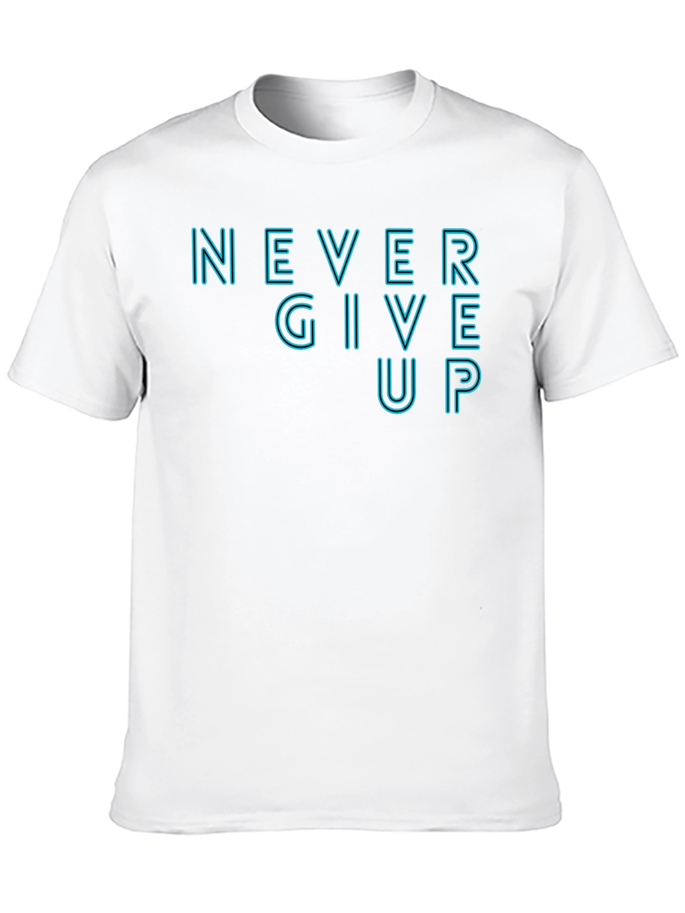 Motivational Never Give Up Graphic Tee