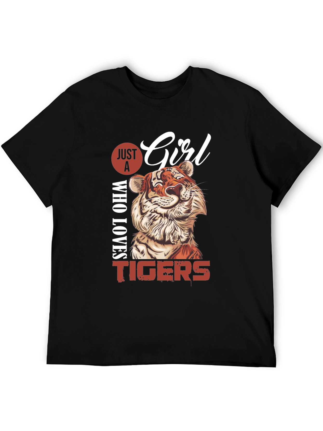 Just A Girl Who Loves Tigers Graphic Tee