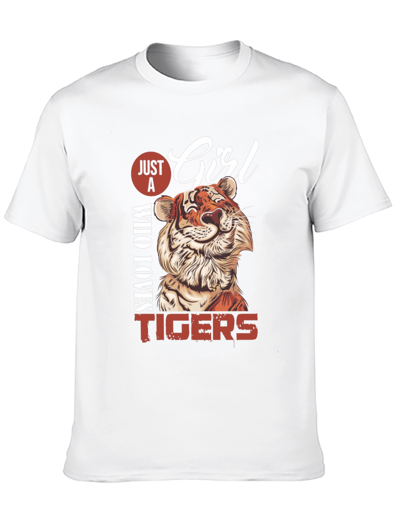 Just A Girl Who Loves Tigers Graphic Tee