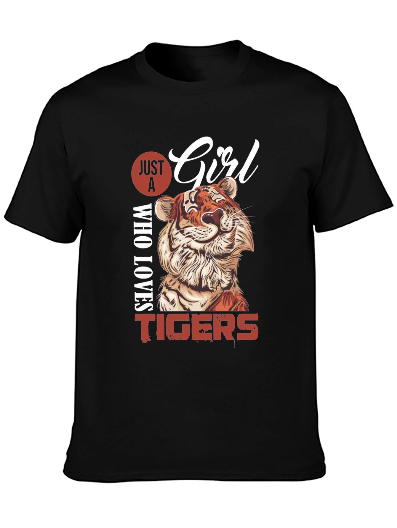 Just A Girl Who Loves Tigers Graphic Tee