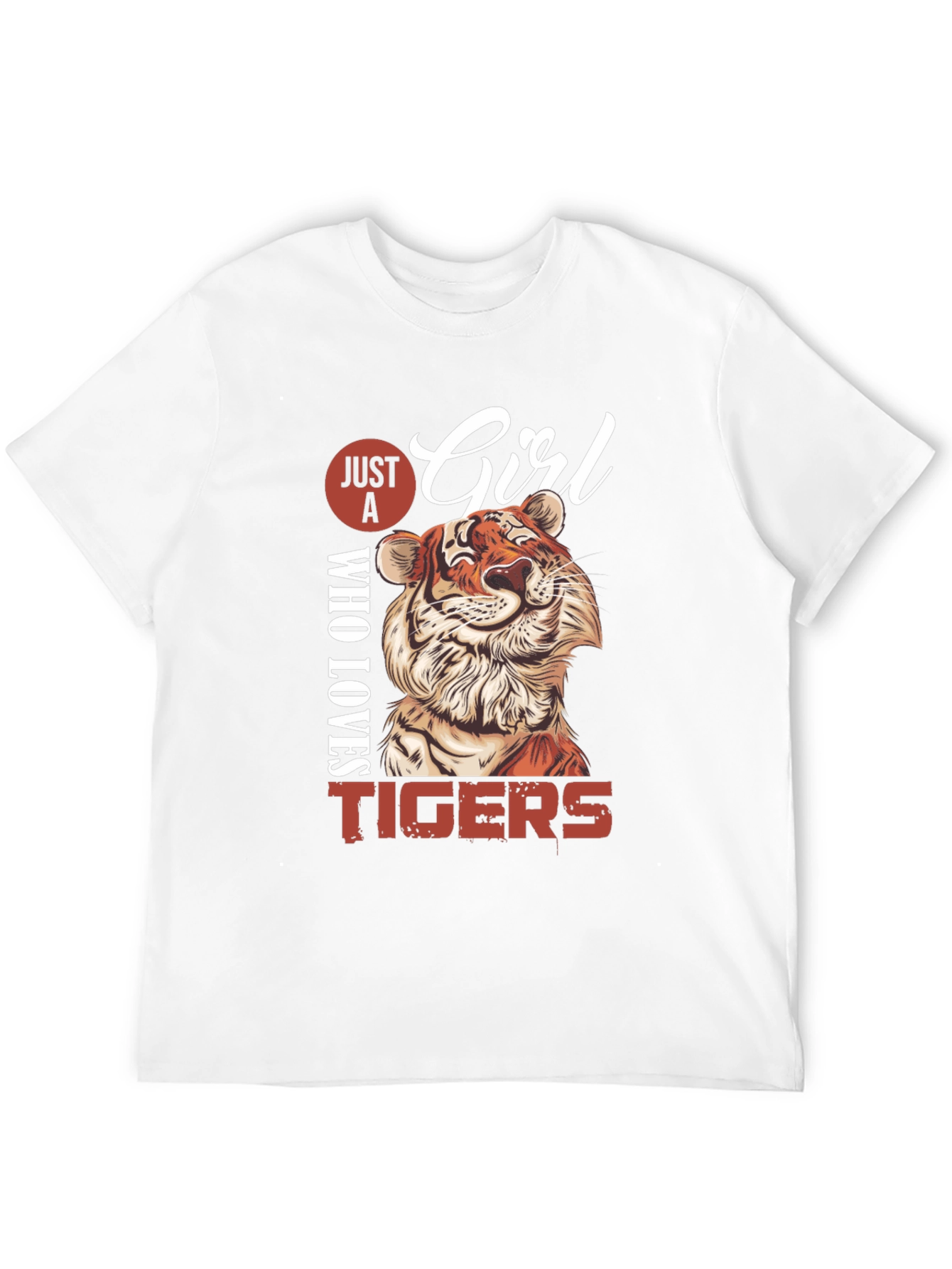 Just A Girl Who Loves Tigers Graphic Tee