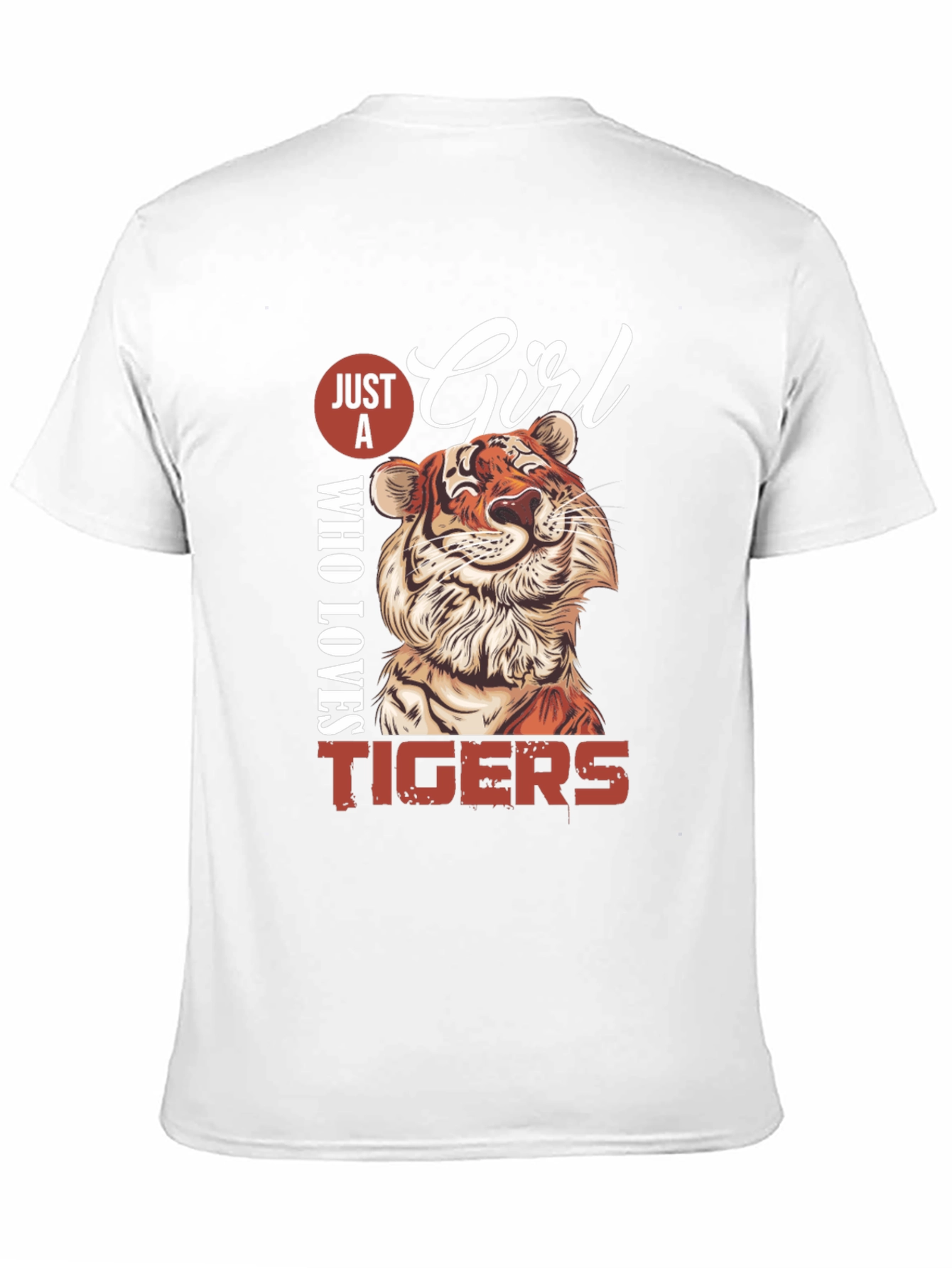 Just A Girl Who Loves Tigers Graphic Tee