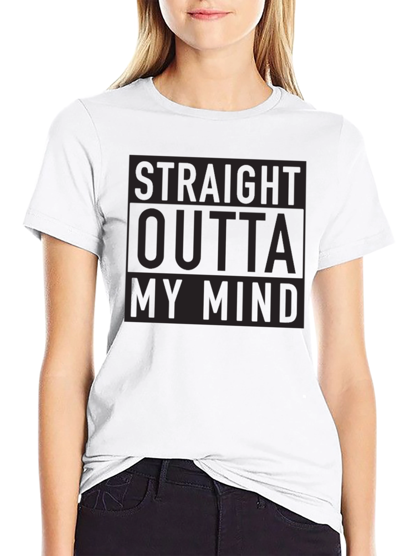 Straight Outta My Mind Black Tee