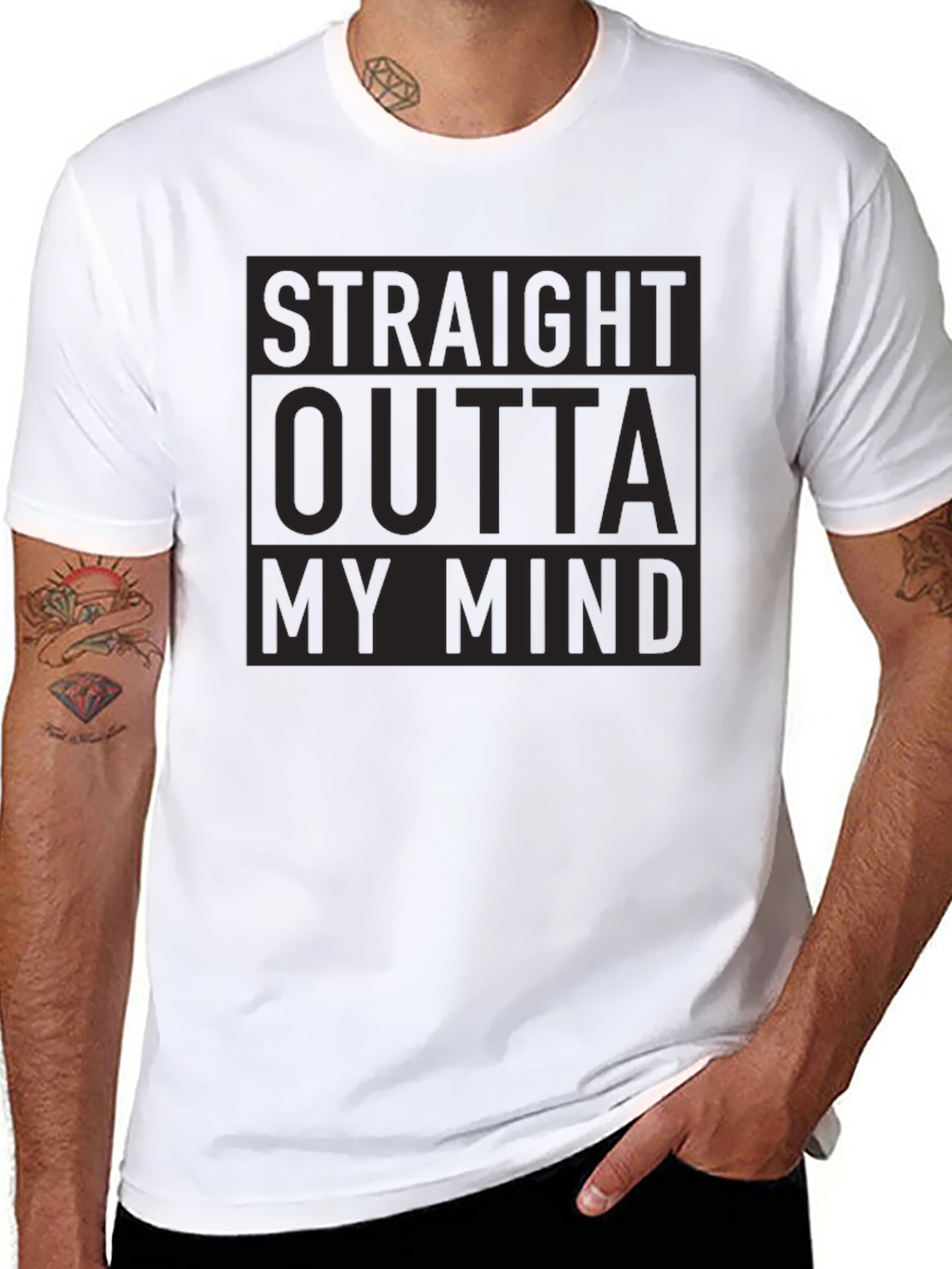 Straight Outta My Mind Black Tee