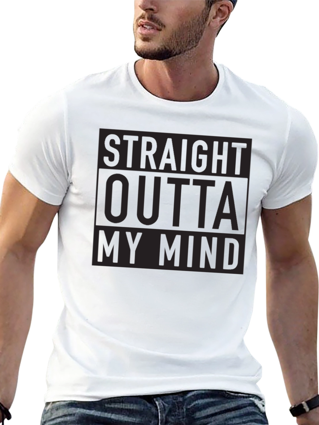 Straight Outta My Mind Black Tee