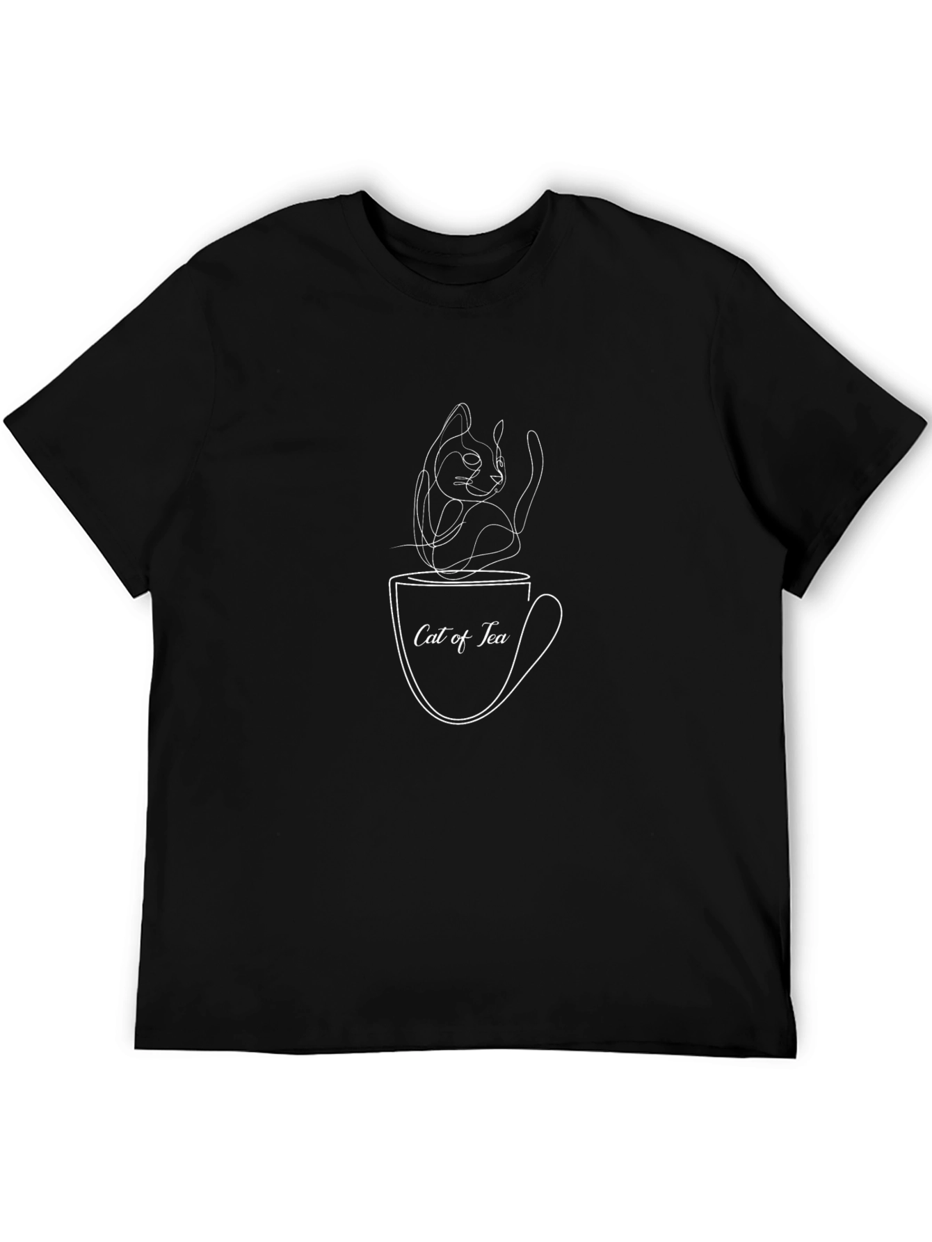 Cat of Tea Graphic Tee - Soft Cotton Blend