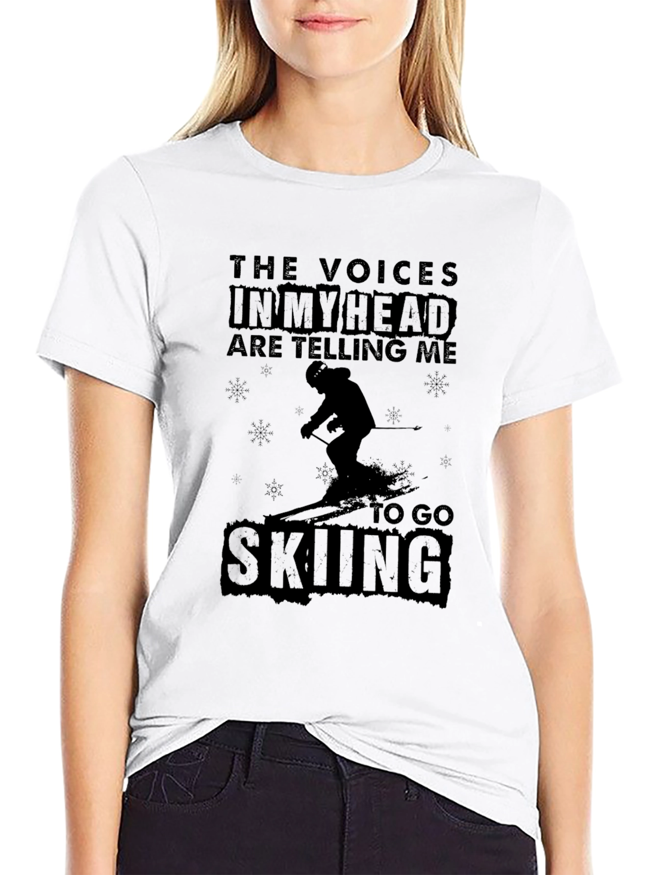 Go Skiing T-Shirt: The Voices in My Head