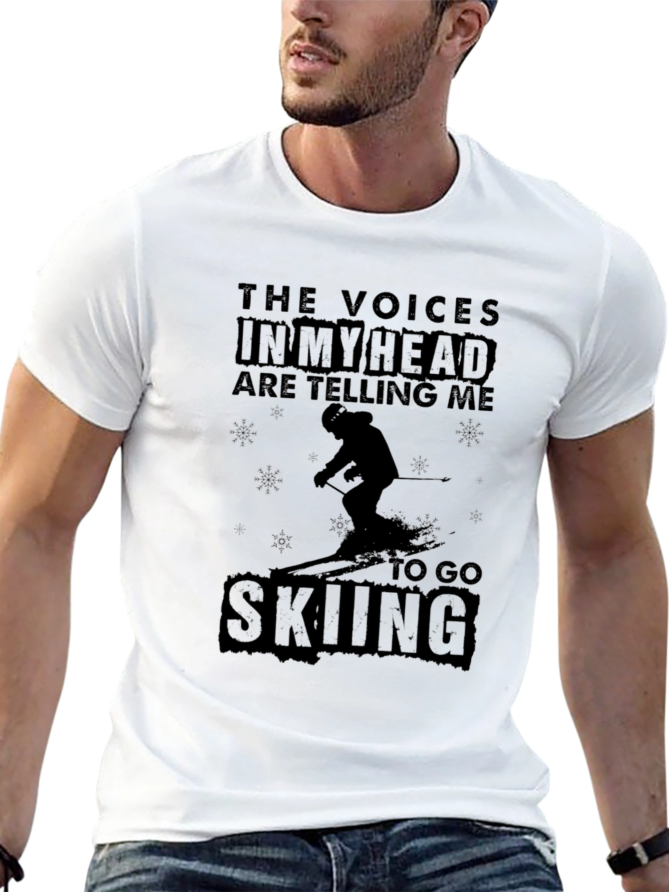 Go Skiing T-Shirt: The Voices in My Head