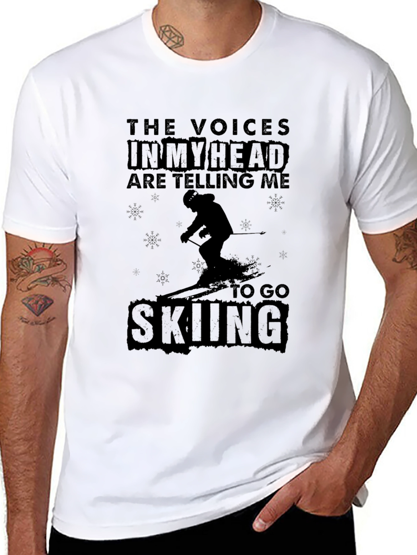 Go Skiing T-Shirt: The Voices in My Head