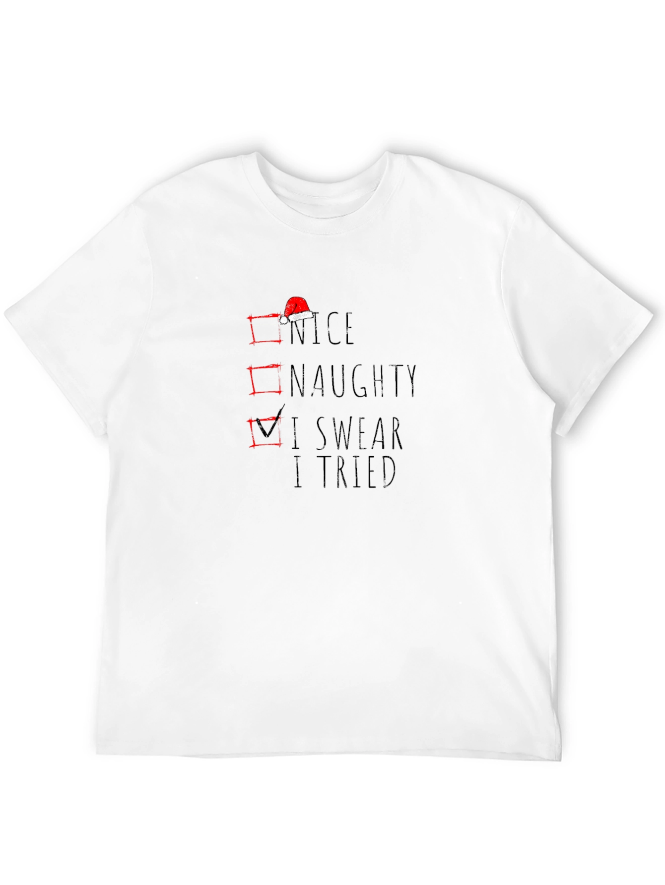 I Swear I Tried Christmas Graphic T-Shirt
