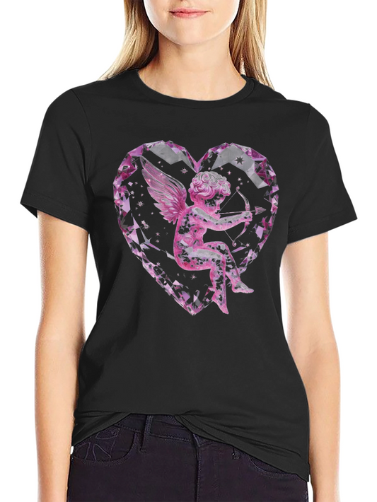 Cupid Heart Graphic Tee - Valentines Day Gift