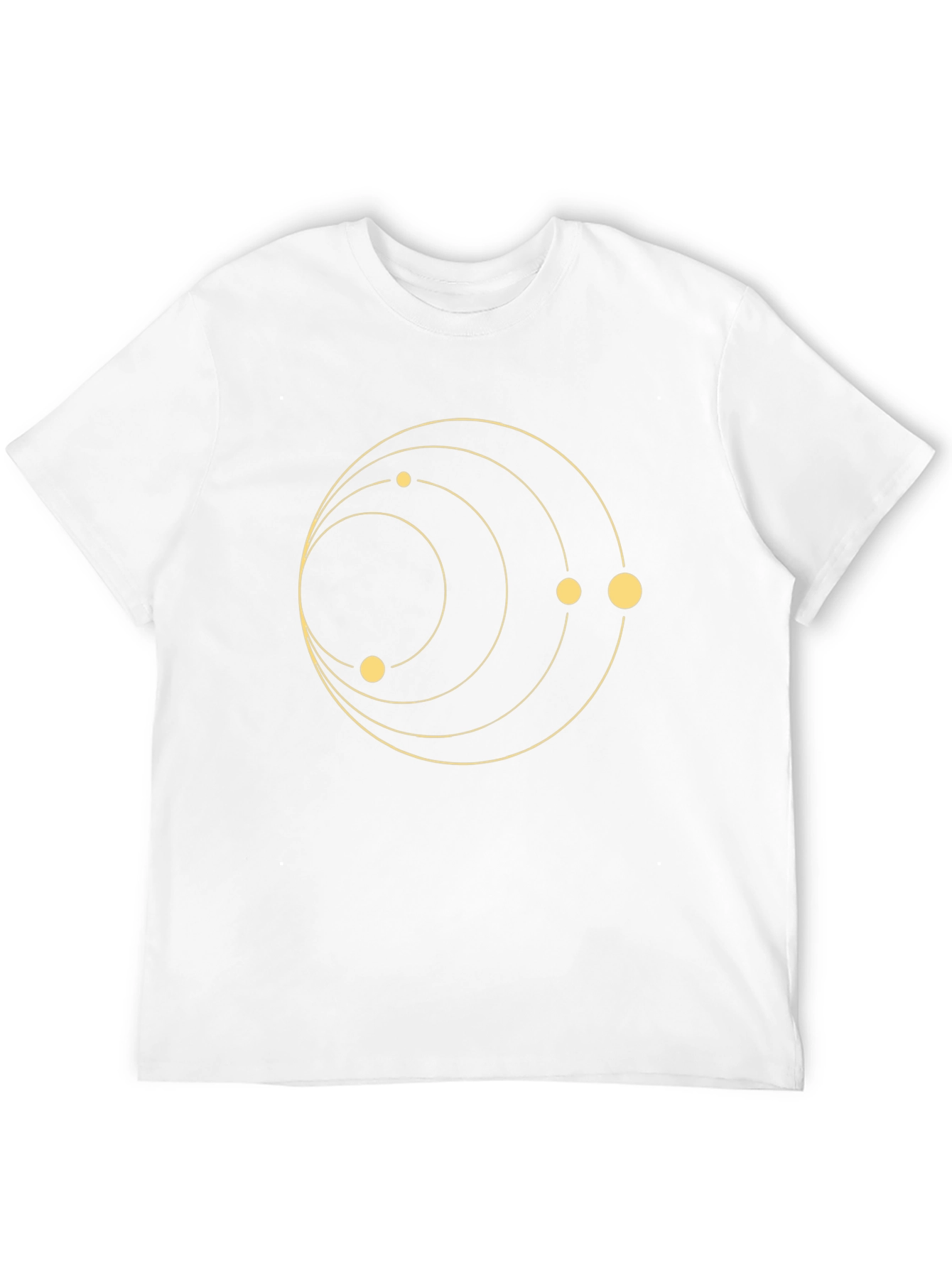 Cosmic Orbit Graphic Tee - Black Crew Neck