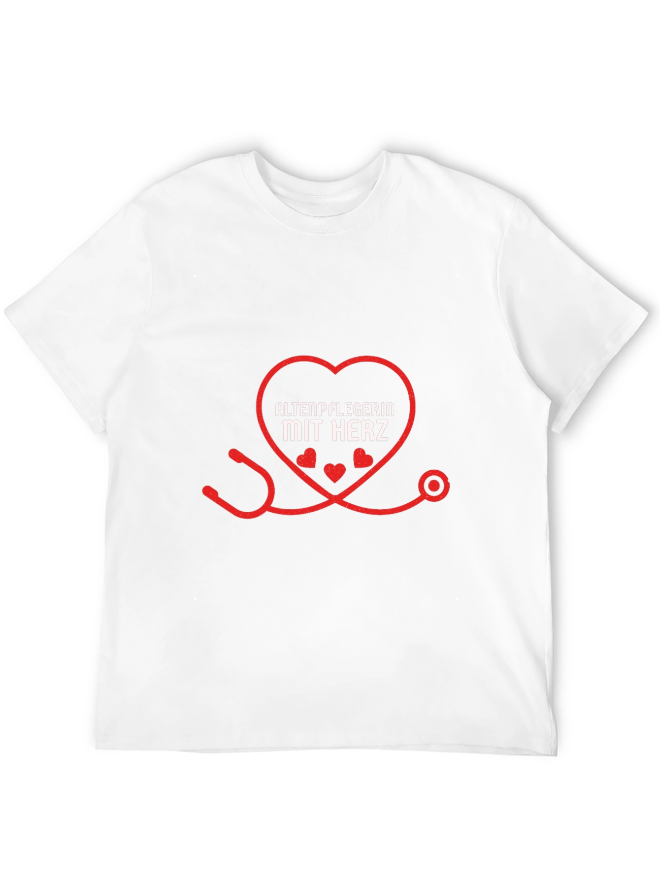 Caregiver with Heart Black T-Shirt