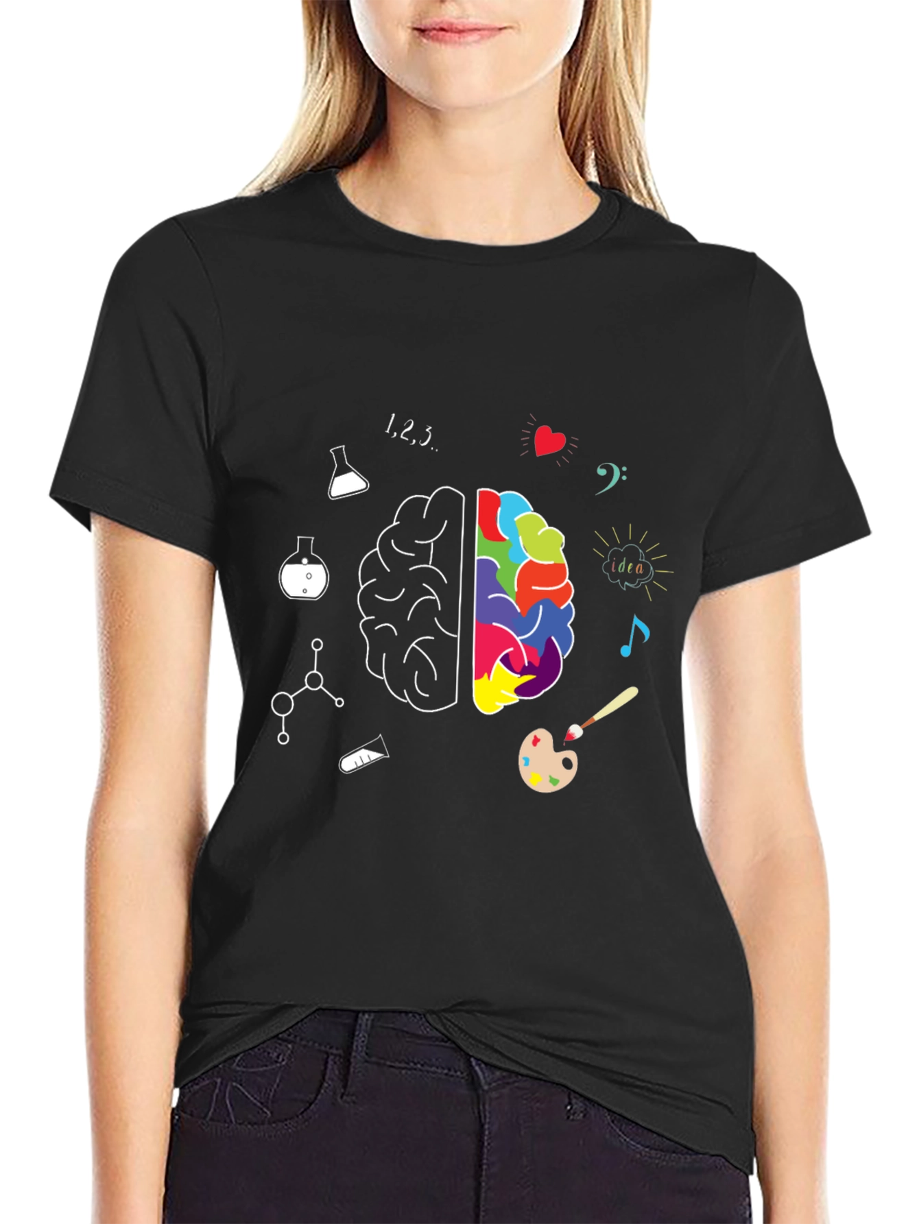 Creative Brain T-Shirt - Science Meets Art