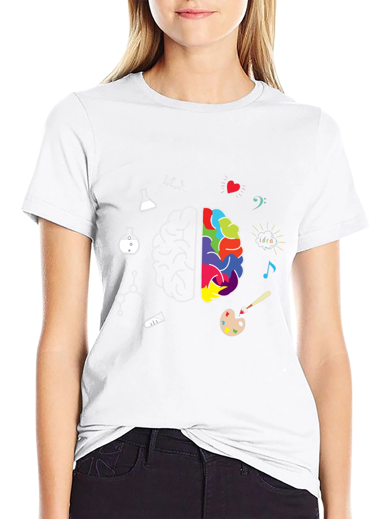 Creative Brain T-Shirt - Science Meets Art