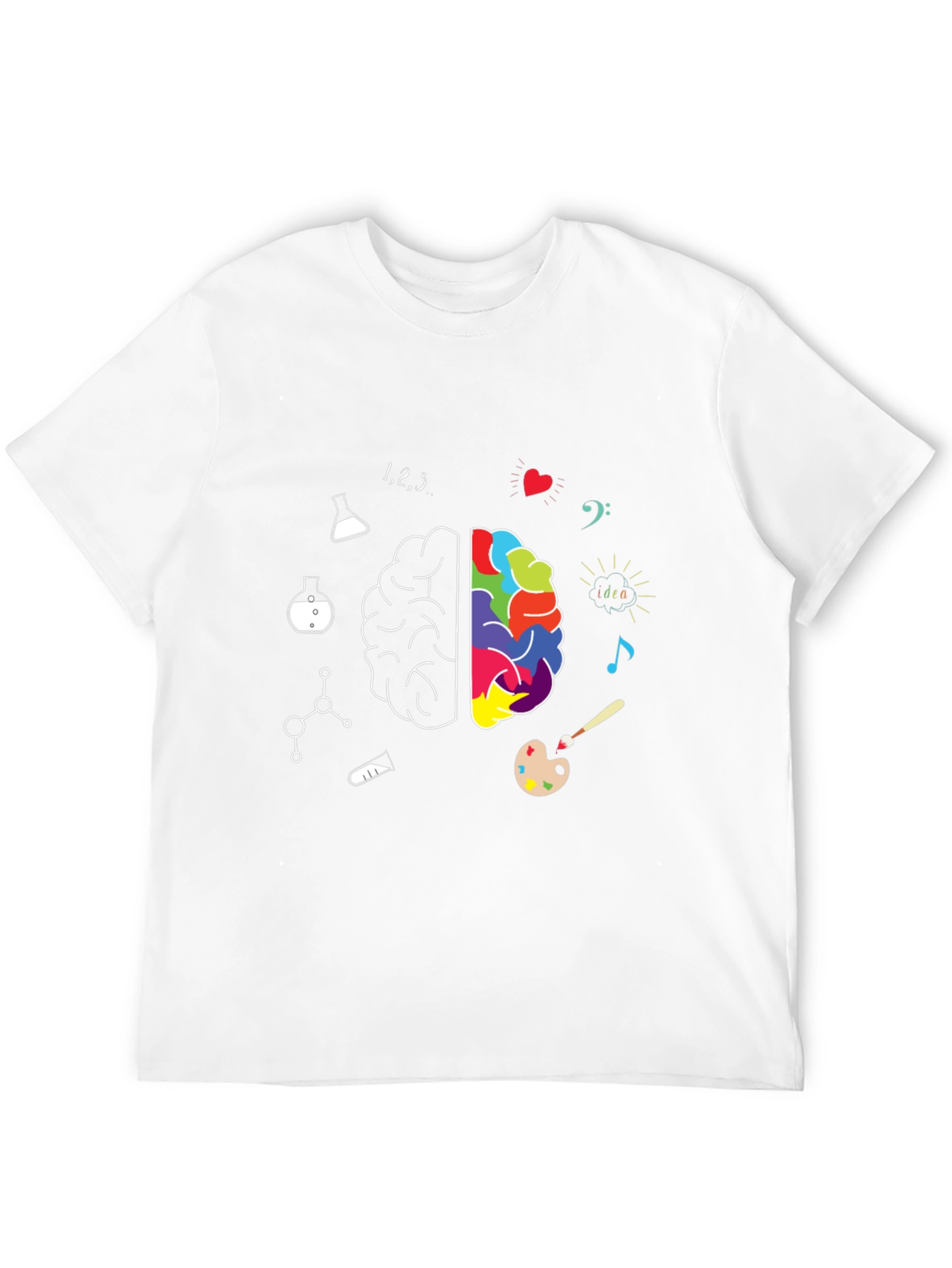 Creative Brain T-Shirt - Science Meets Art