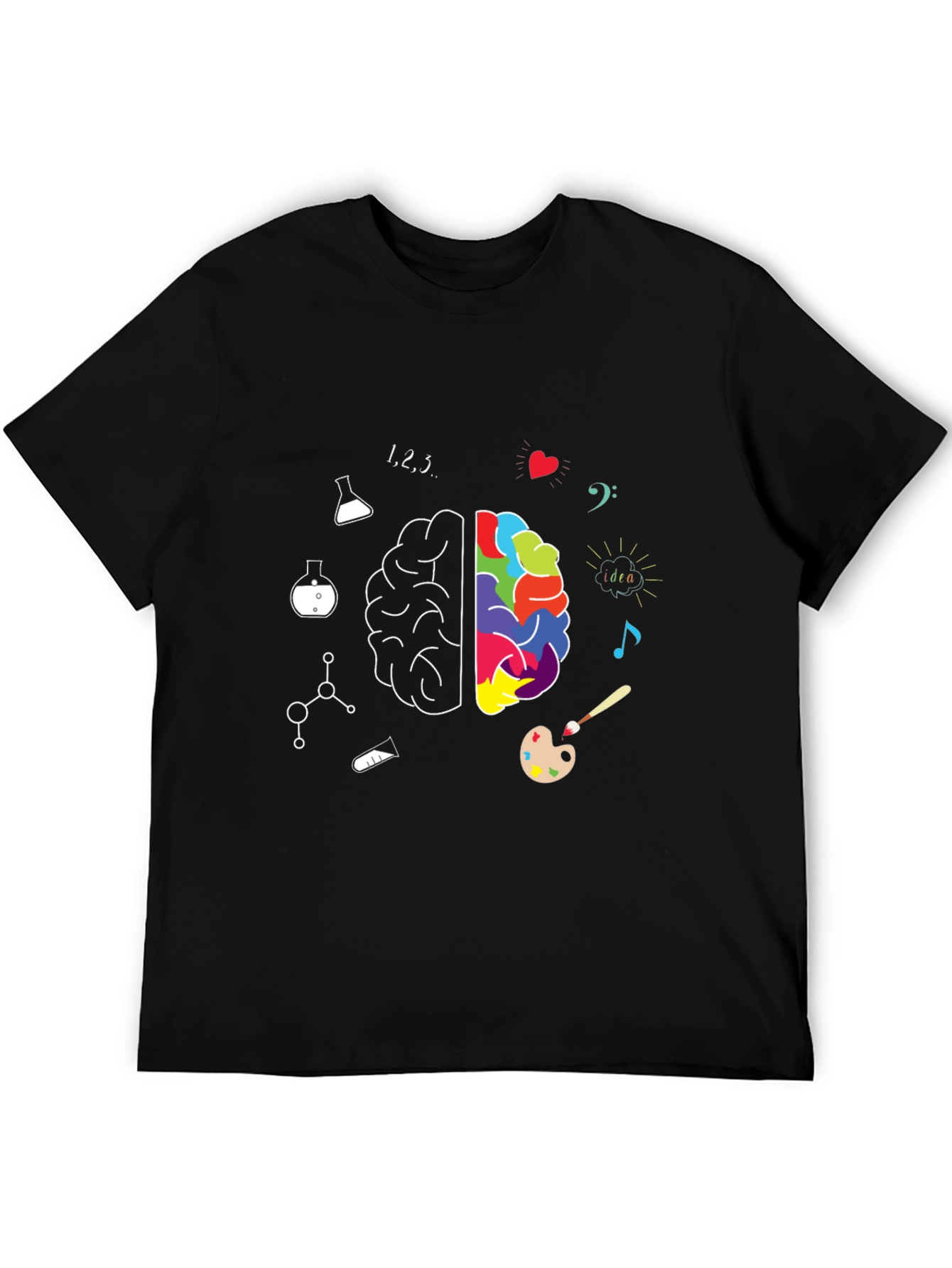 Creative Brain T-Shirt - Science Meets Art