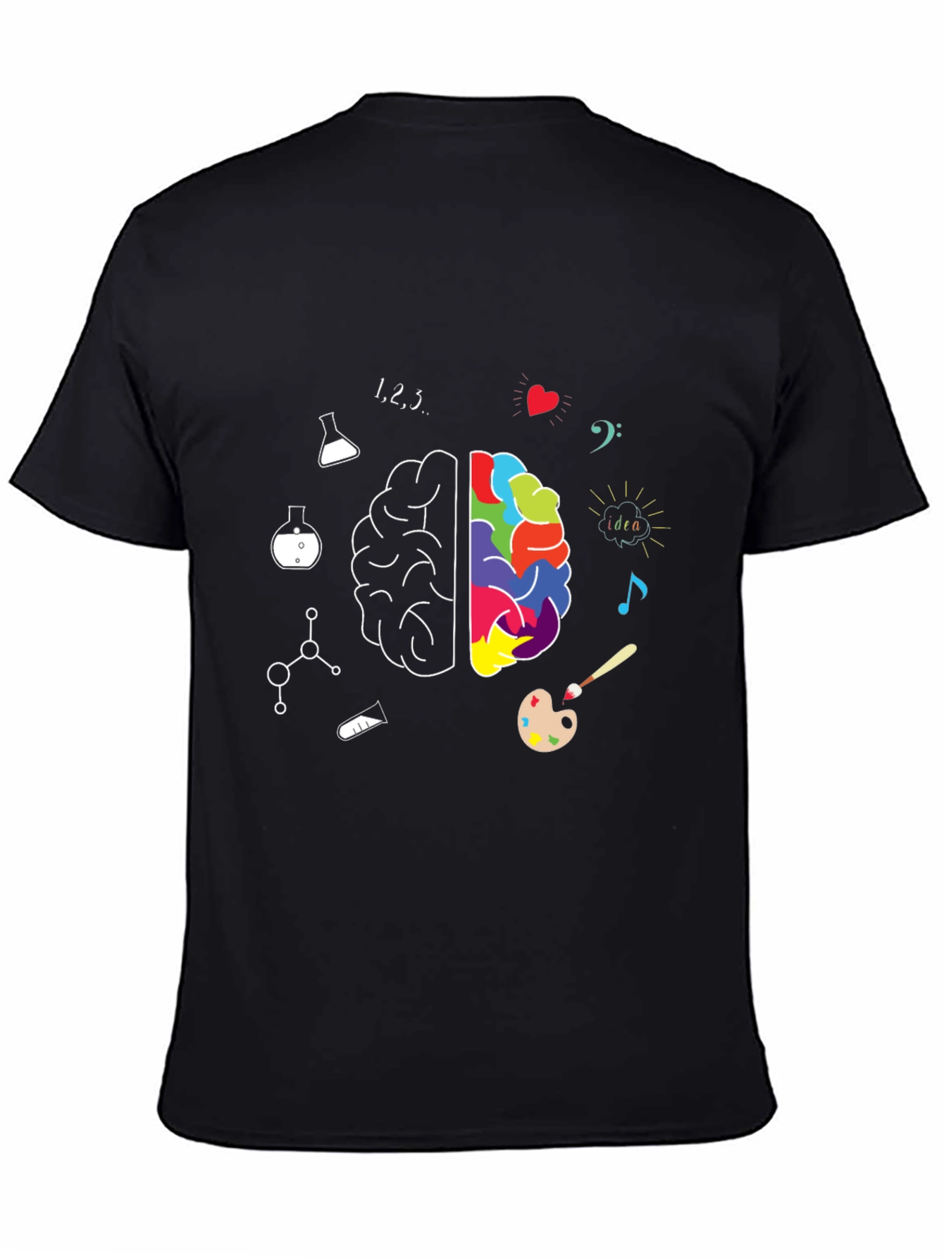 Creative Brain T-Shirt - Science Meets Art