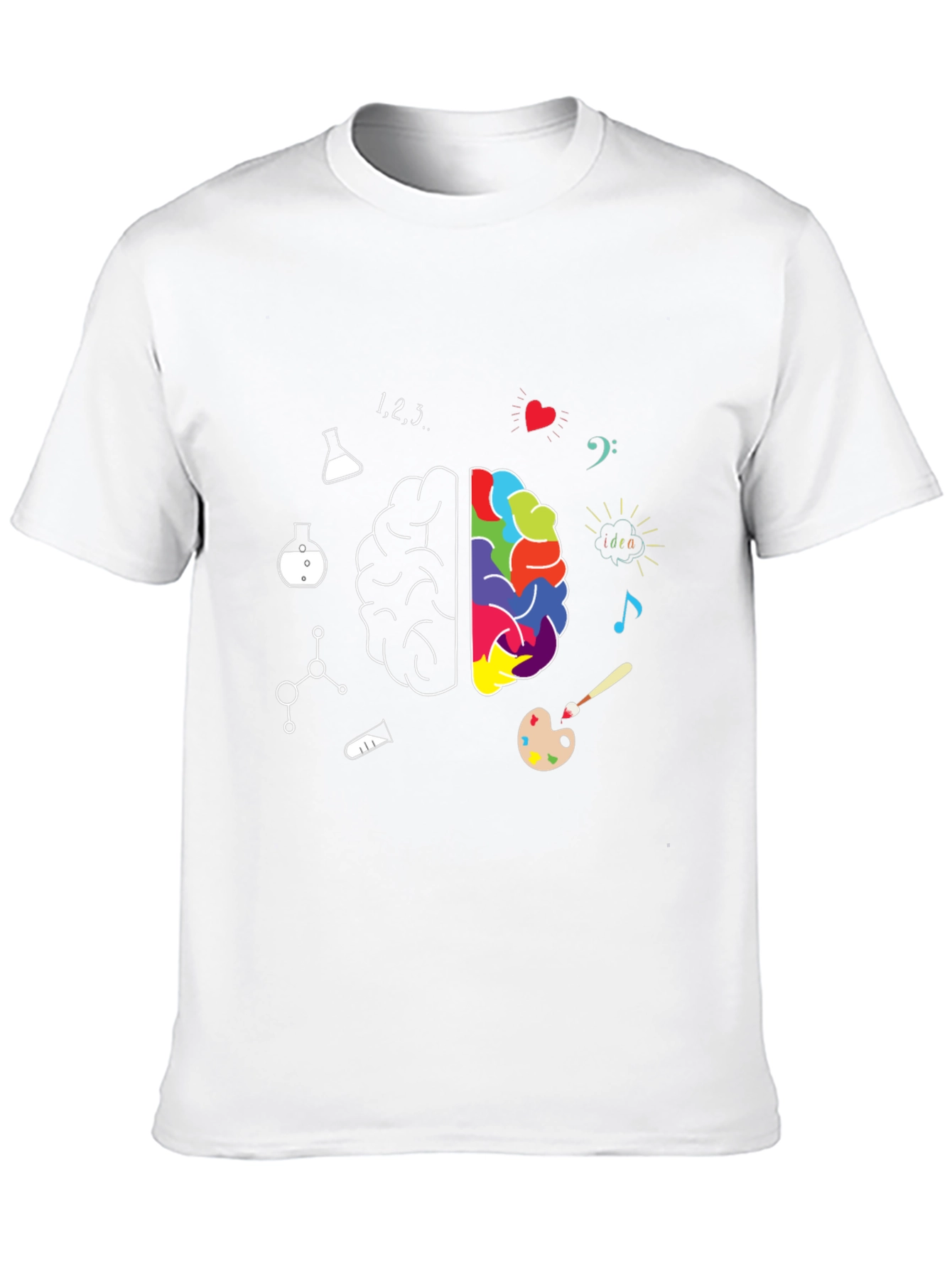 Creative Brain T-Shirt - Science Meets Art