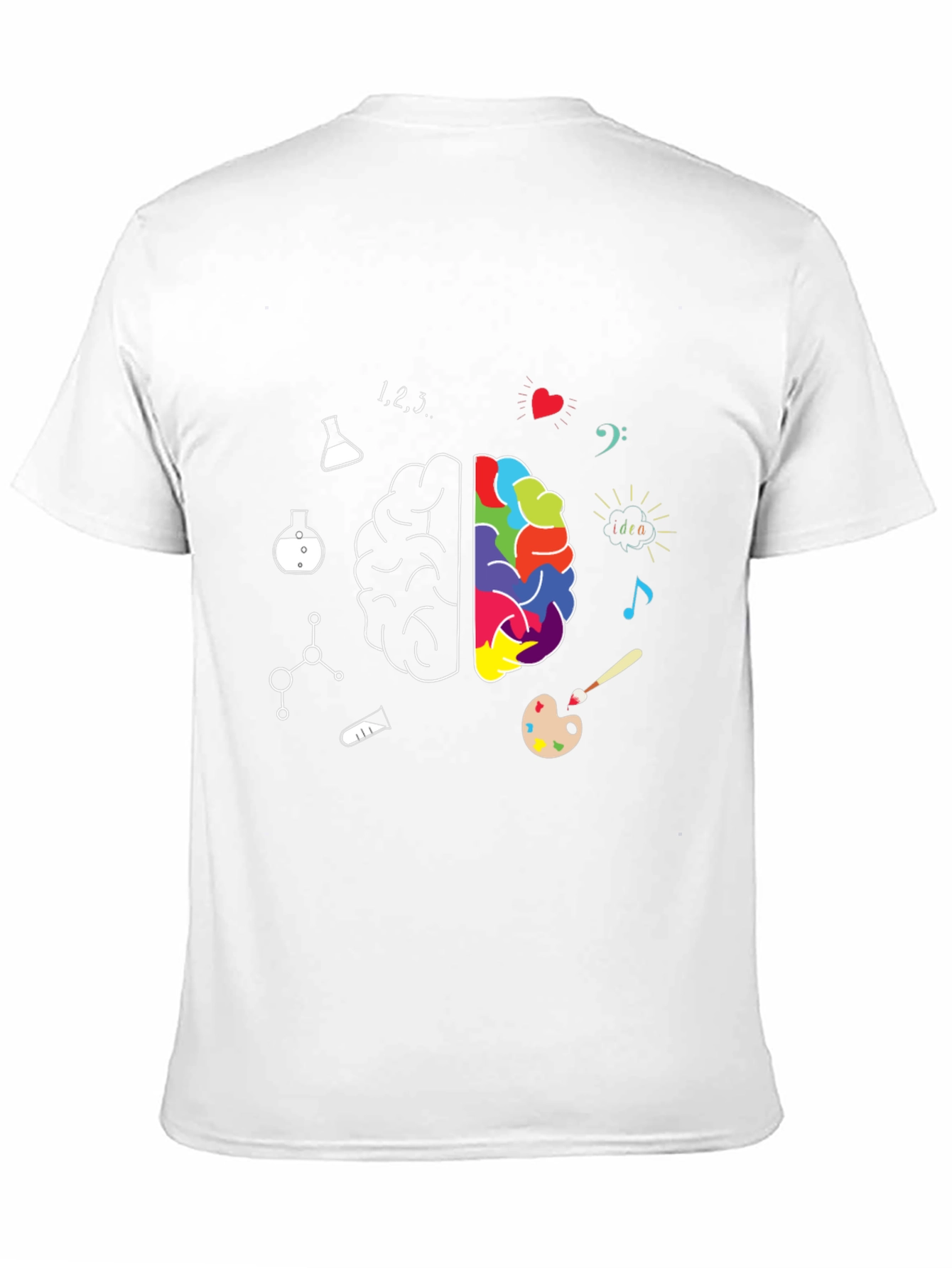 Creative Brain T-Shirt - Science Meets Art