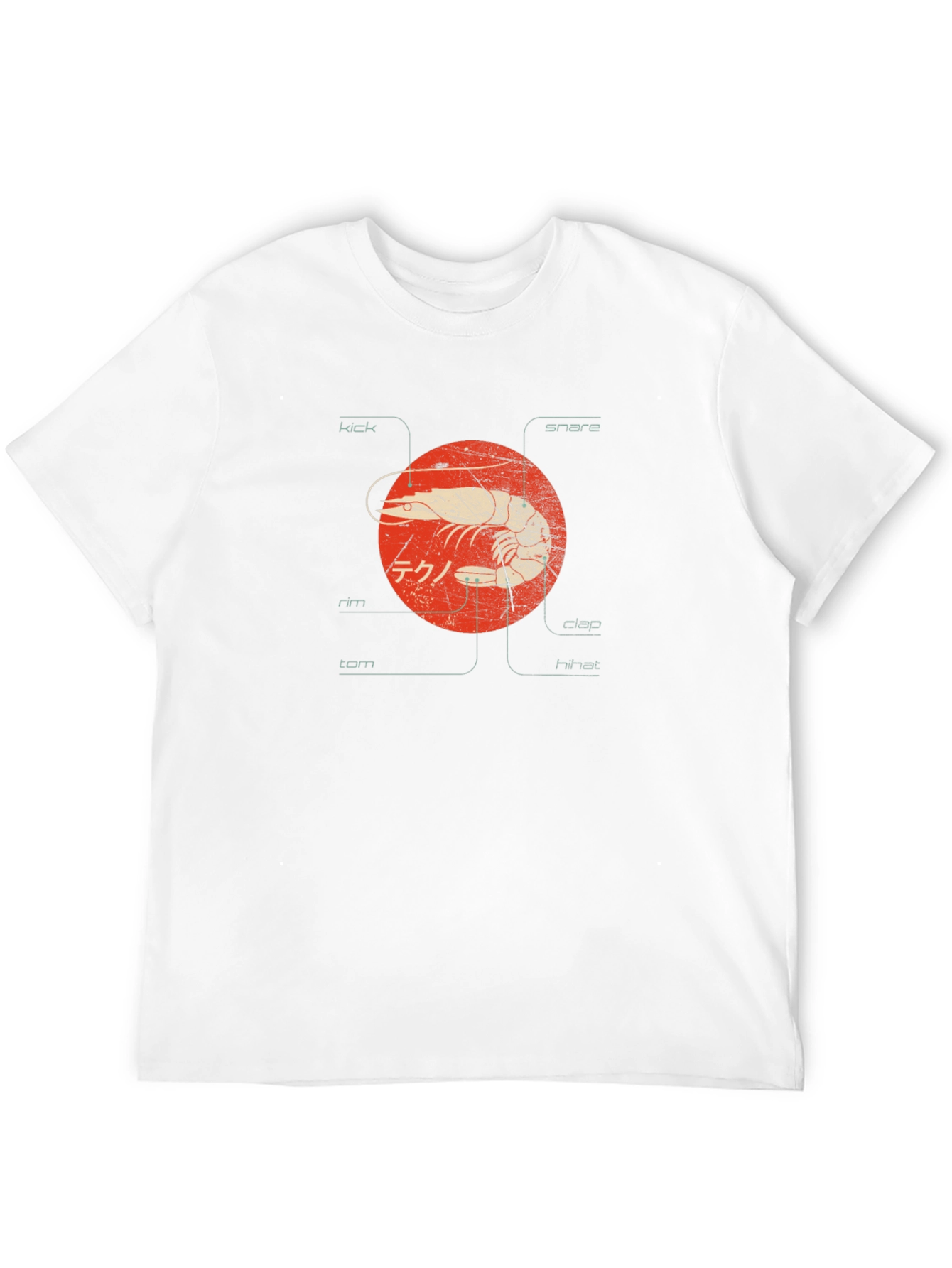 Shrimp Techno Graphic Tee