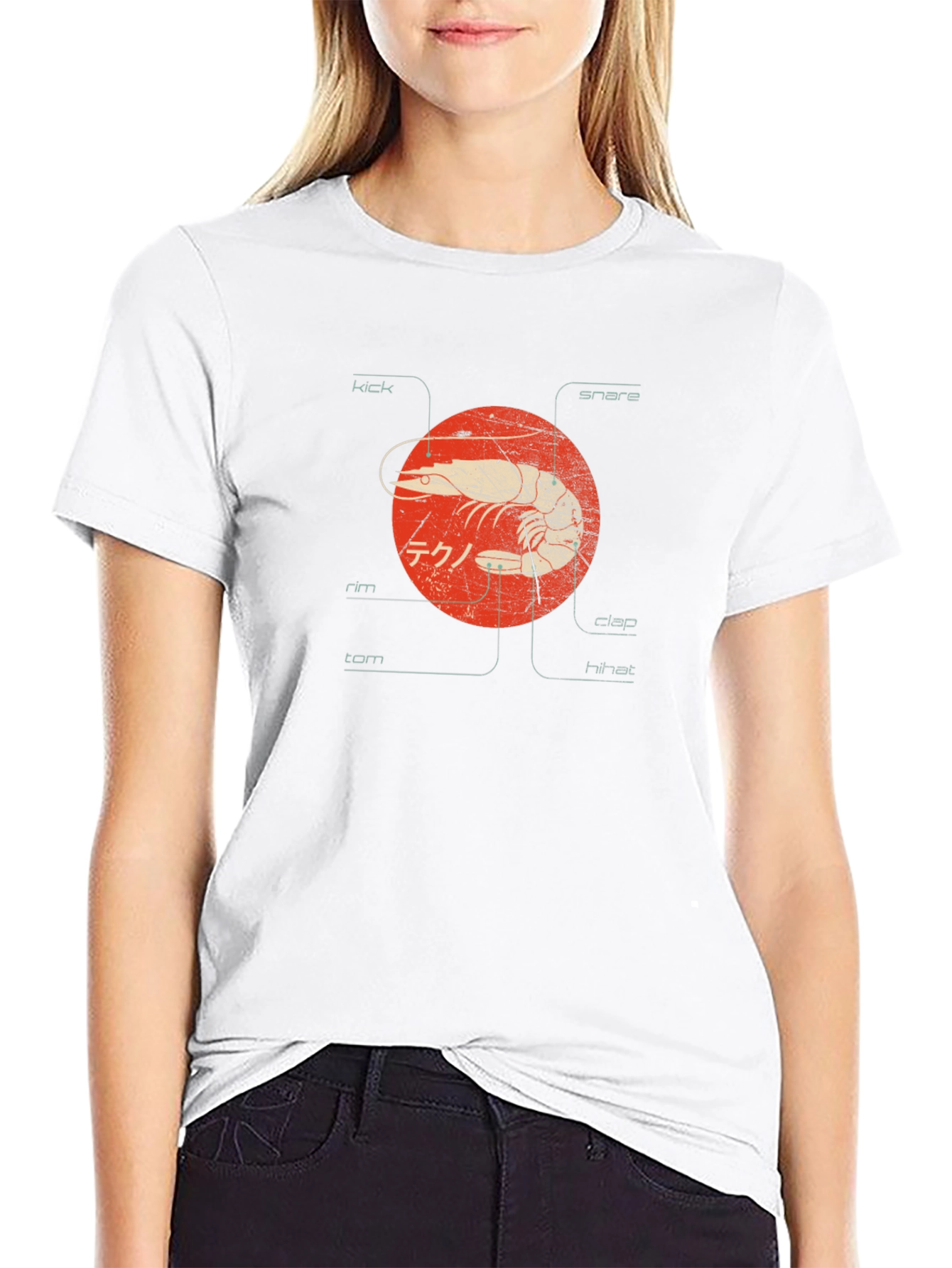 Shrimp Techno Graphic Tee