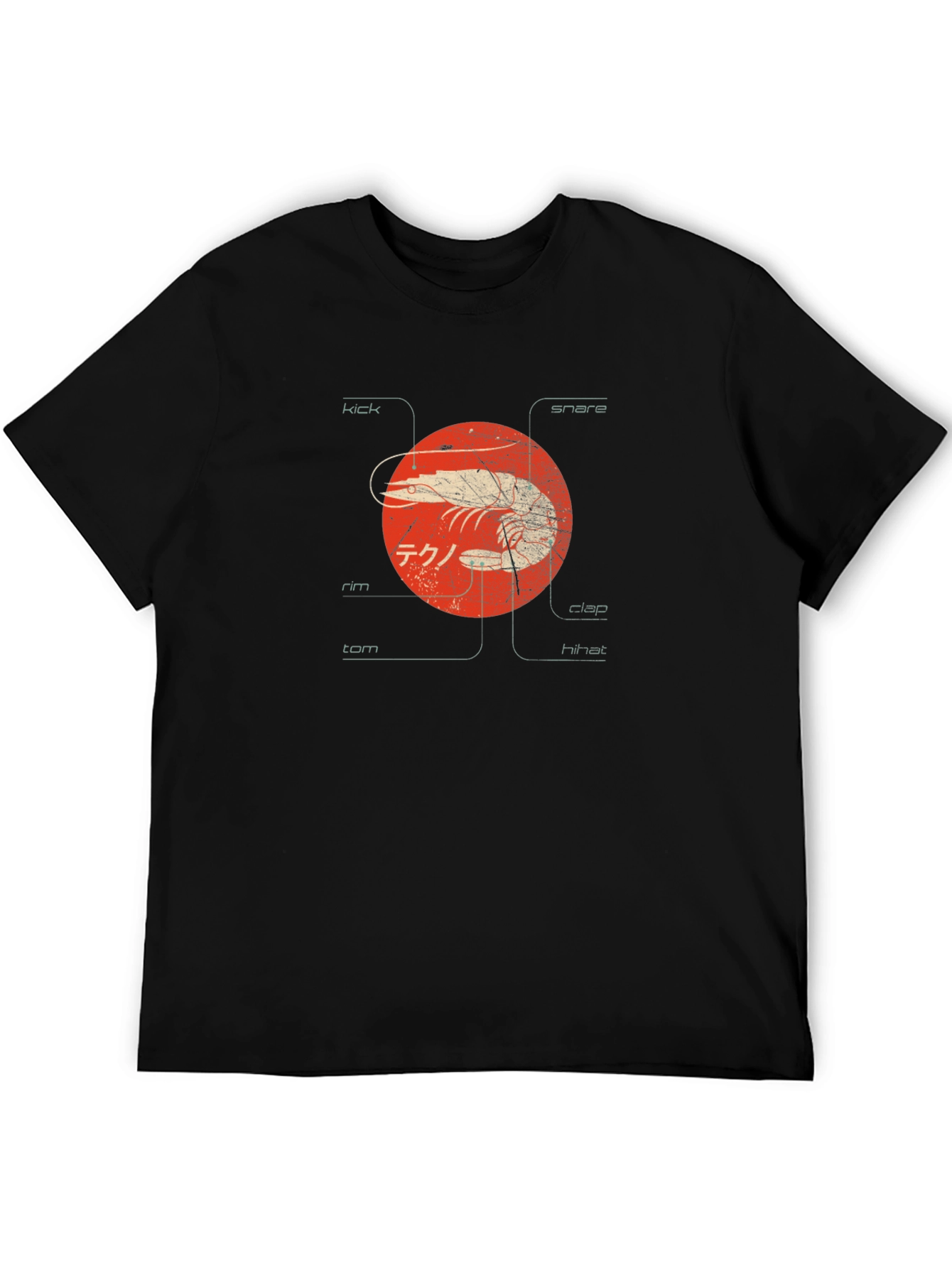 Shrimp Techno Graphic Tee