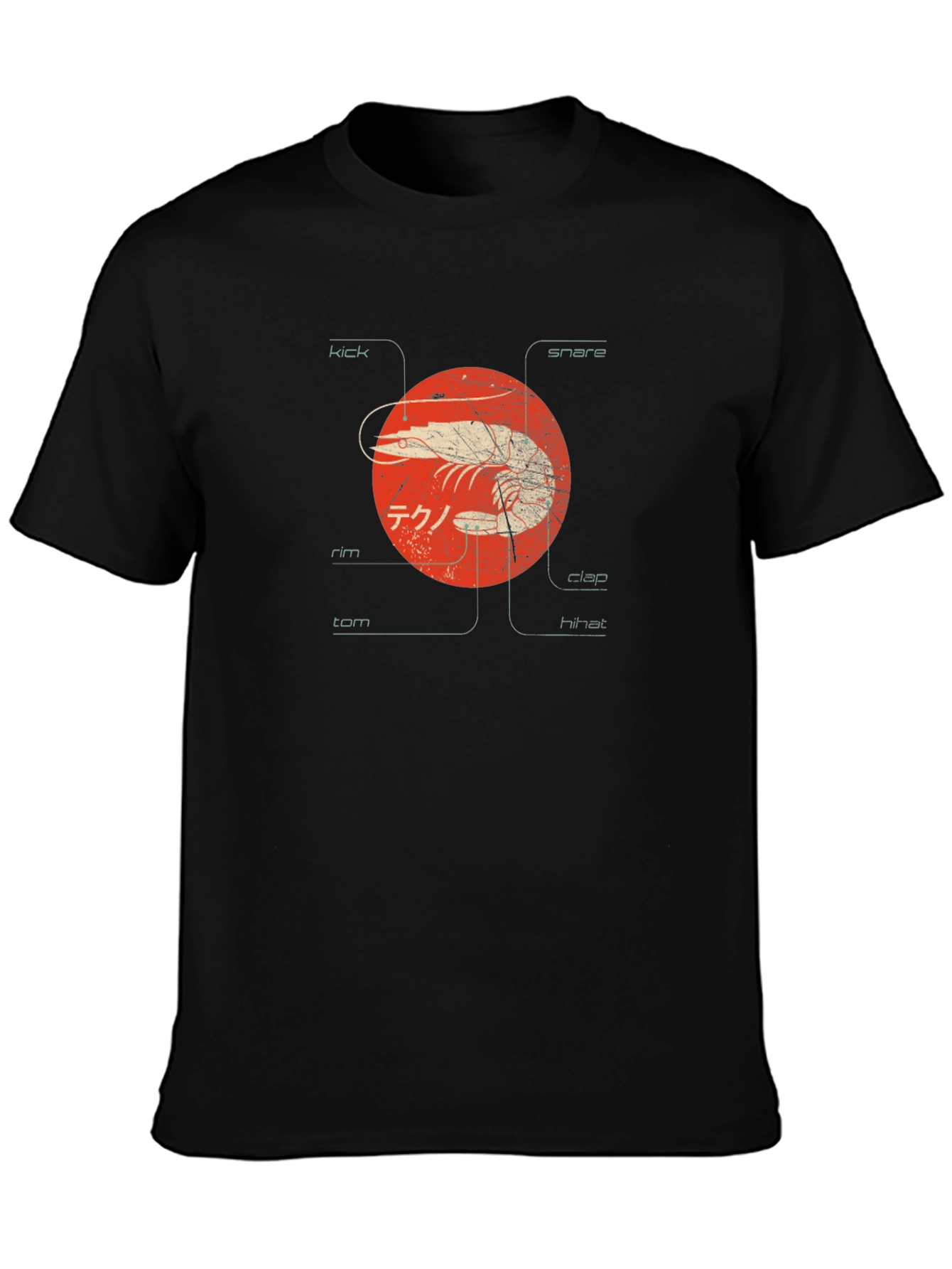 Shrimp Techno Graphic Tee