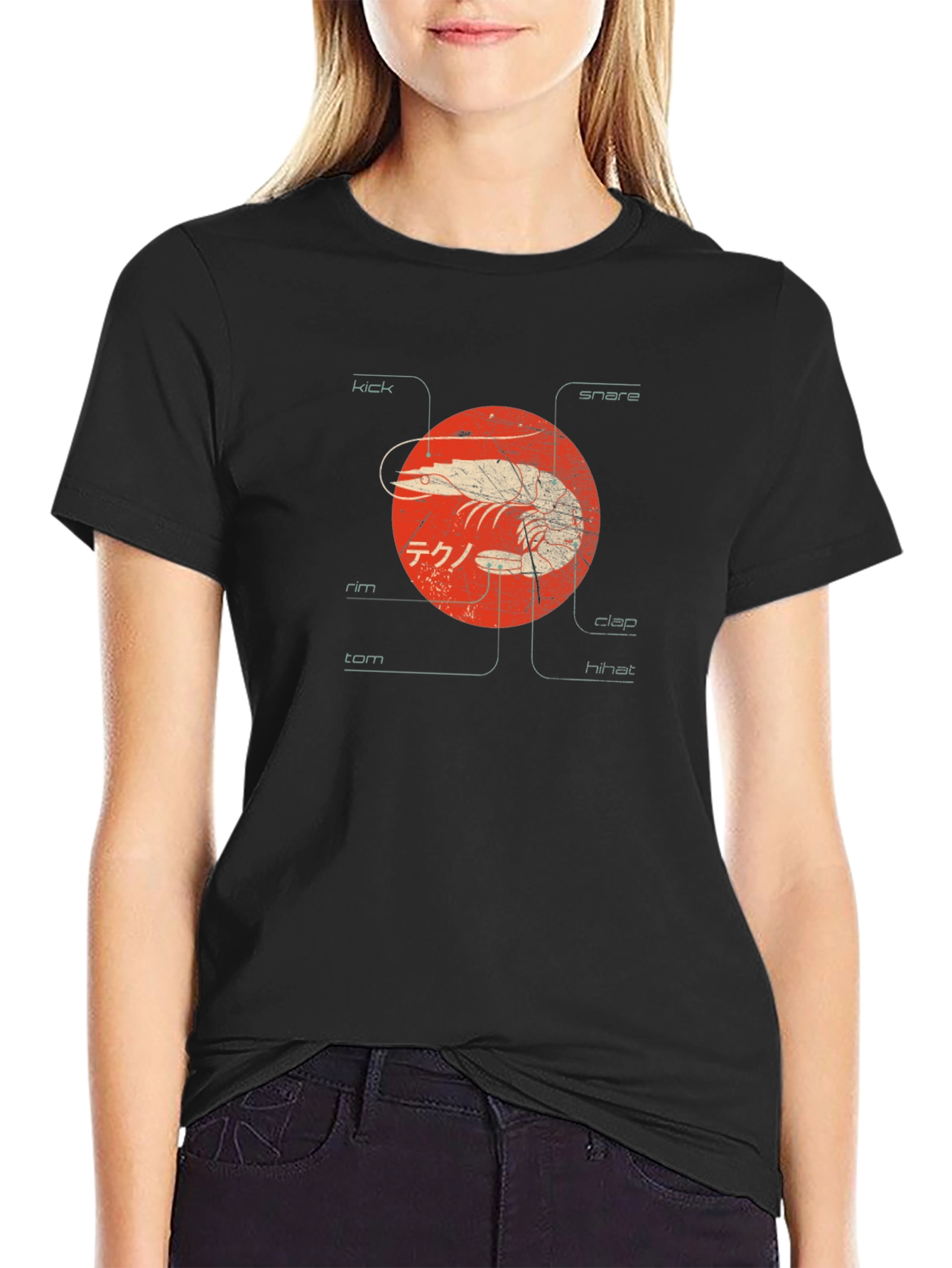 Shrimp Techno Graphic Tee