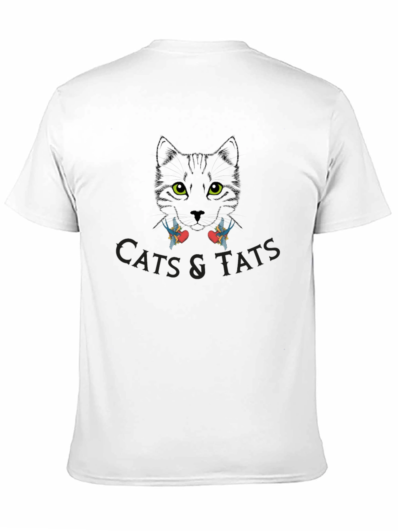 Cats & Tats T-Shirt - Black Graphic Tee