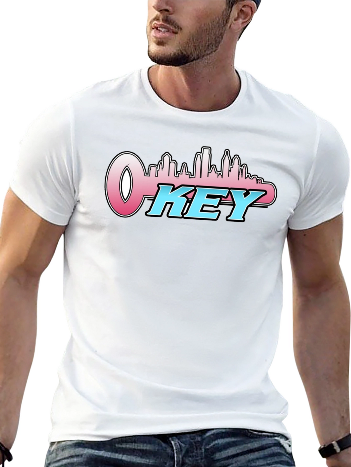 OKey City Skyline T-Shirt - Black