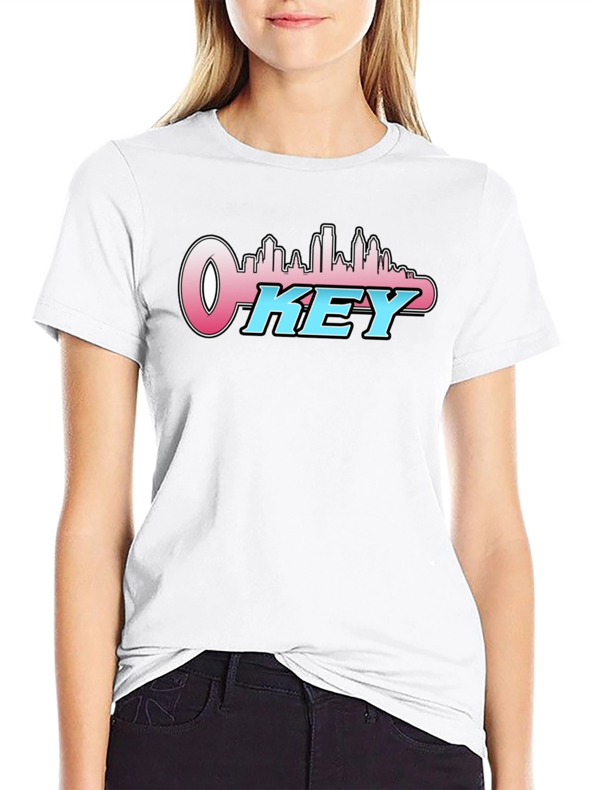OKey City Skyline T-Shirt - Black